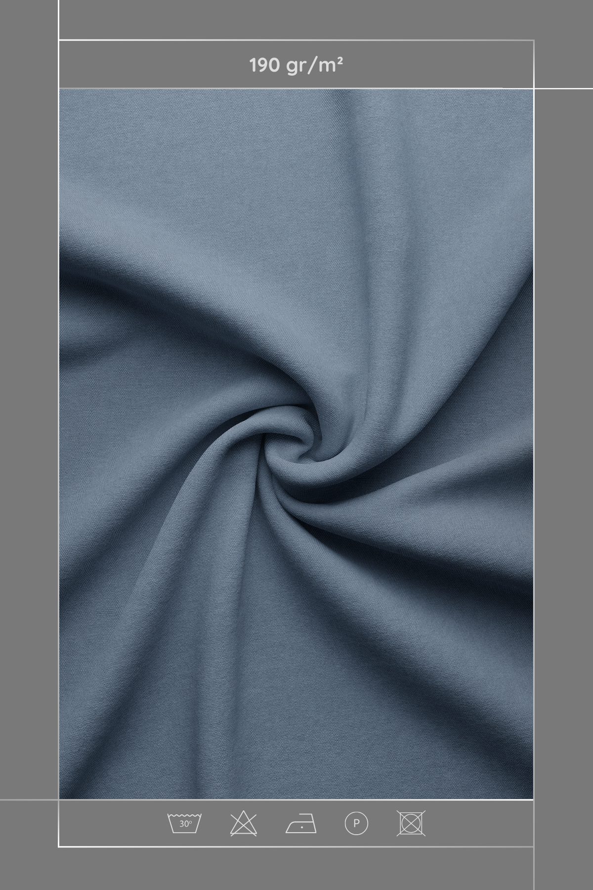 Kadife Dokulu Serisi İndigo Kumaş