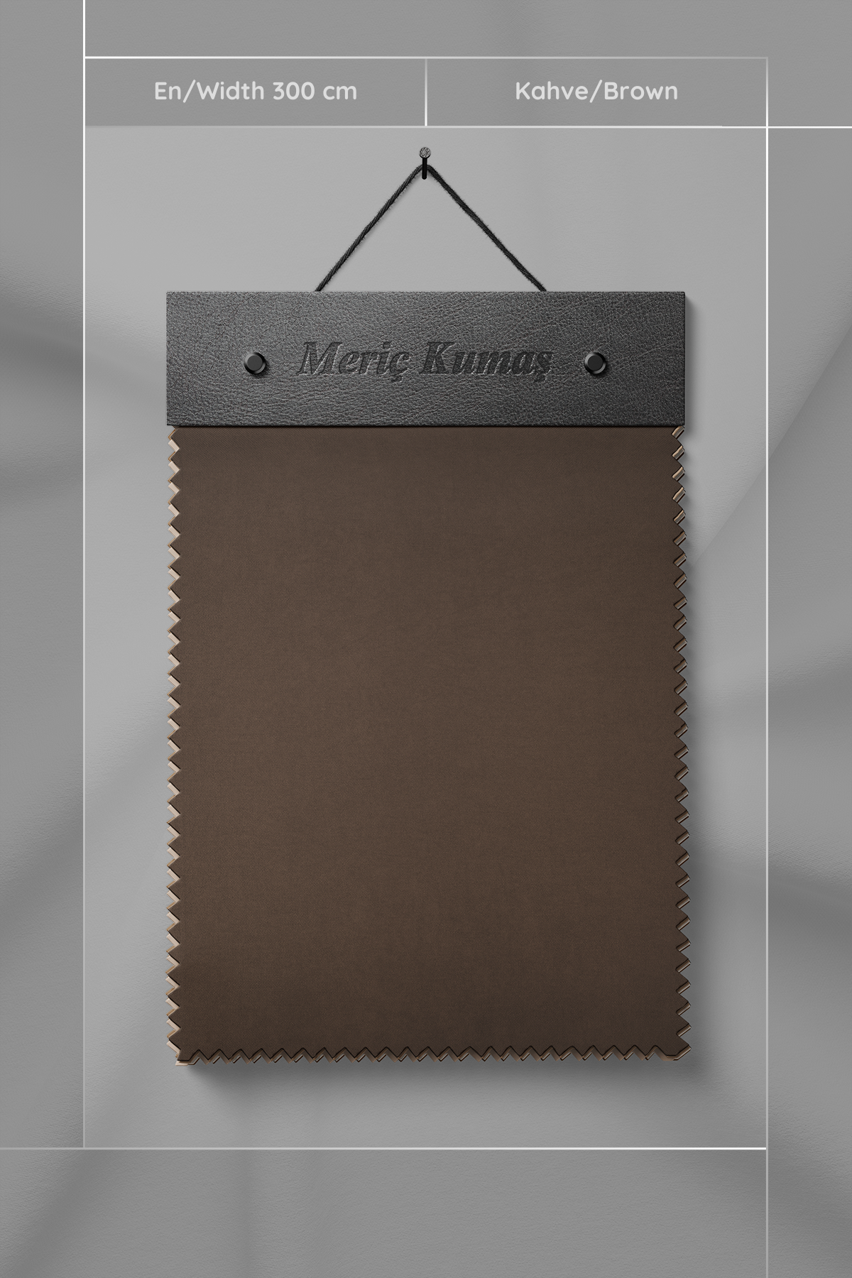 Kadife Dokulu Serisi Kahve Kumaş