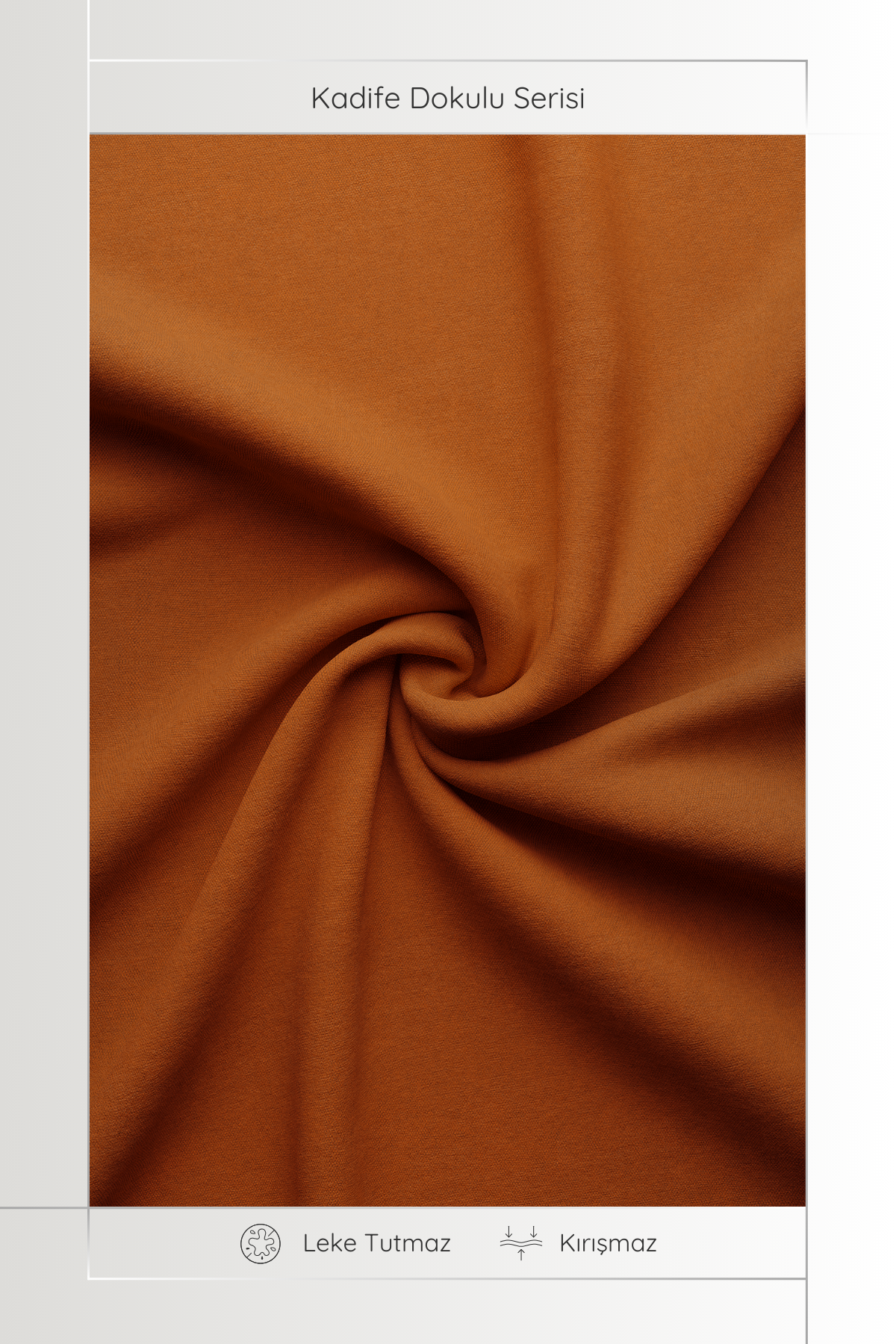 Kadife Dokulu Serisi Kiremit Runner