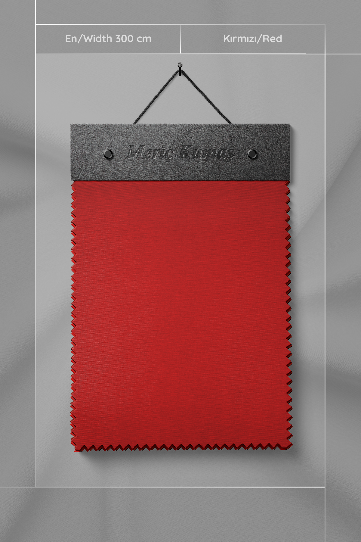 Kadife Dokulu Serisi Kırmızı Kumaş