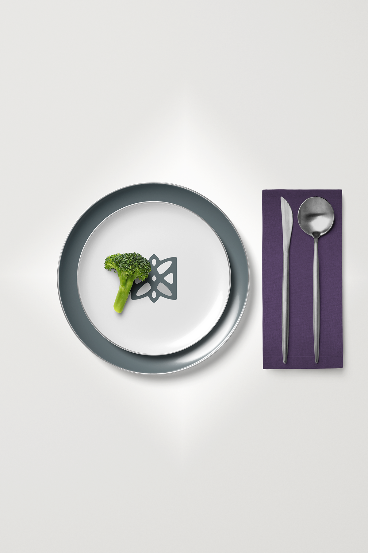 Kadife Dokulu Serisi Koyu Mor 6'lı Servis Peçetesi