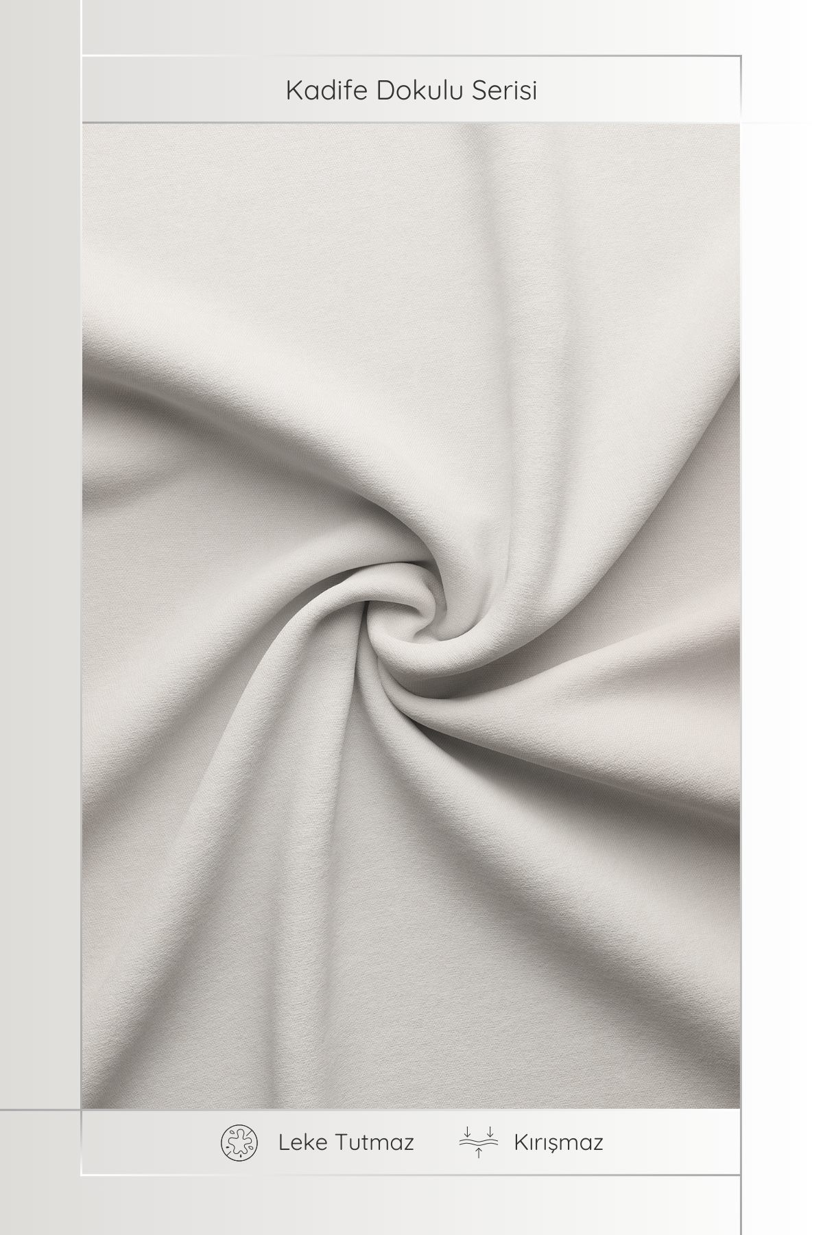 Kadife Dokulu Serisi Krem Runner