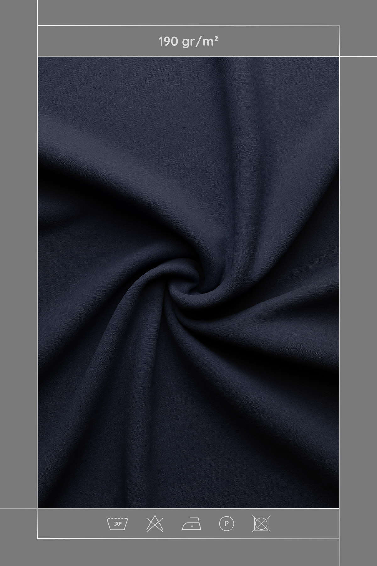 Kadife Dokulu Serisi Lacivert Kumaş