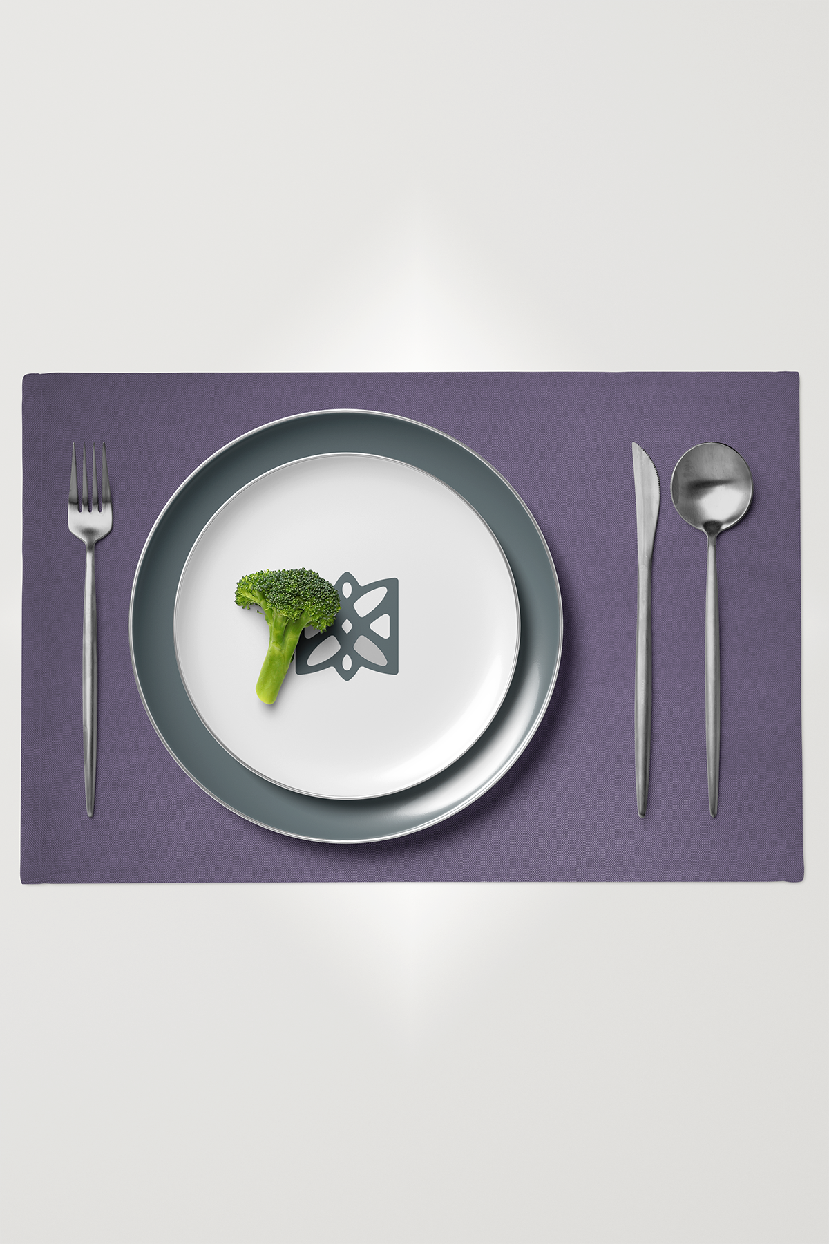 Kadife Dokulu Serisi Lila 6'lı Amerikan Servis