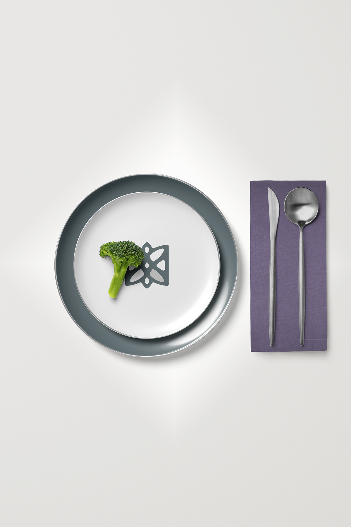 Kadife Dokulu Serisi Lila 6'lı Servis Peçetesi