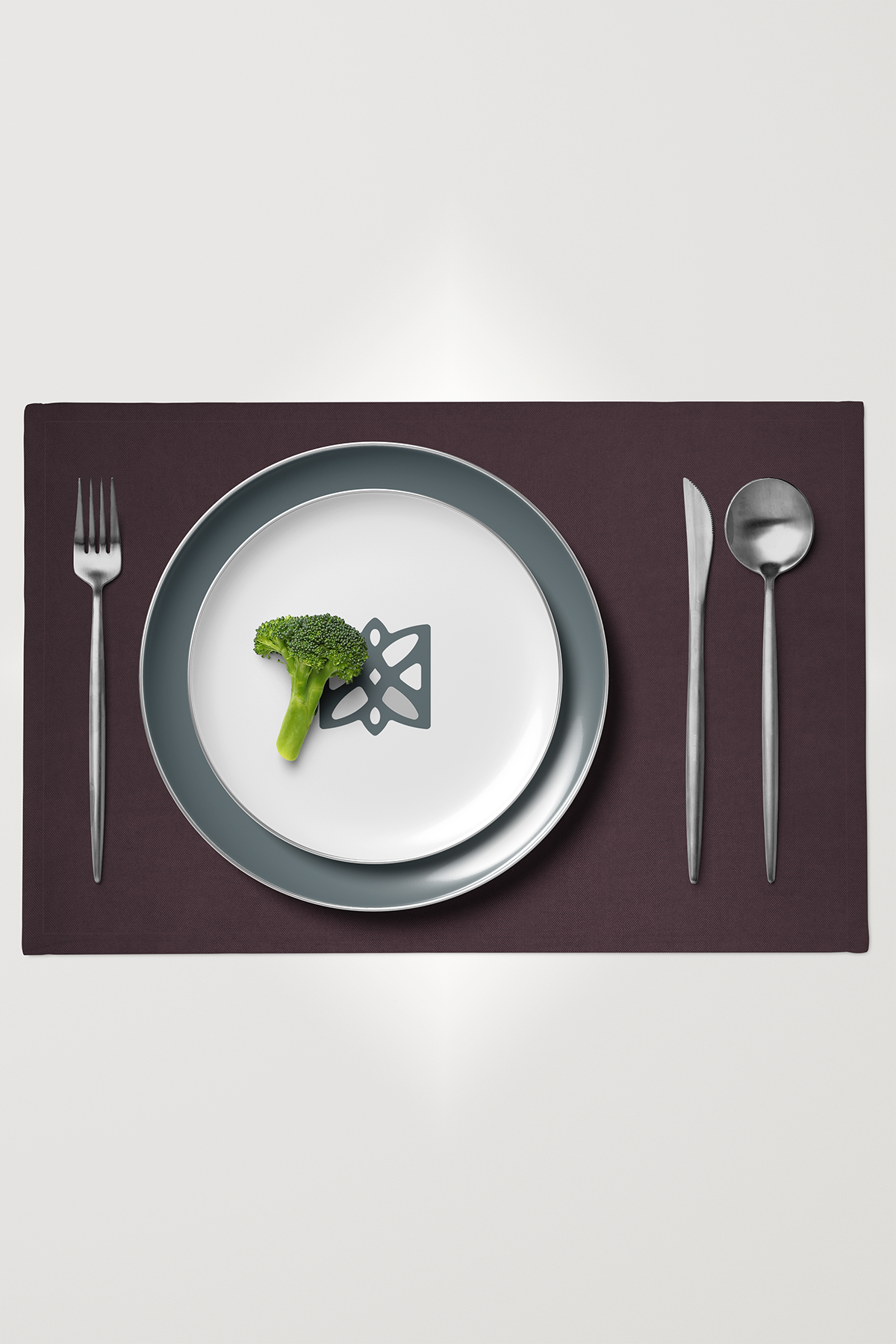 Kadife Dokulu Serisi Mürdüm 6'lı Amerikan Servis