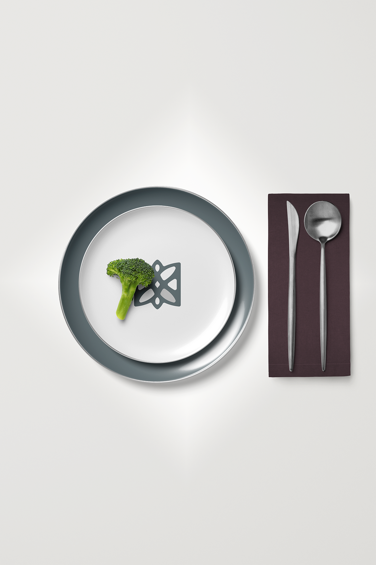 Kadife Dokulu Serisi Mürdüm 6'lı Servis Peçetesi