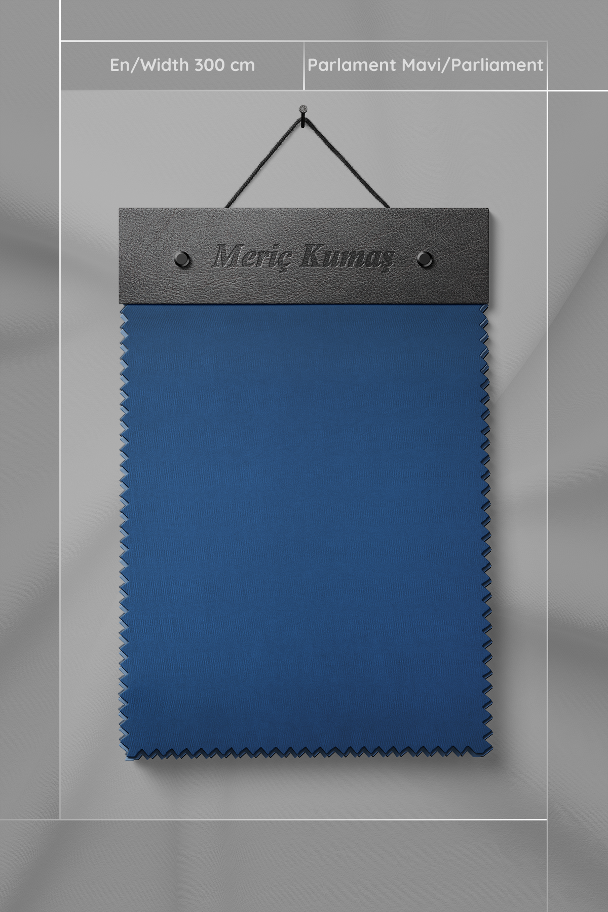 Kadife Dokulu Serisi Parlament Mavi Kumaş