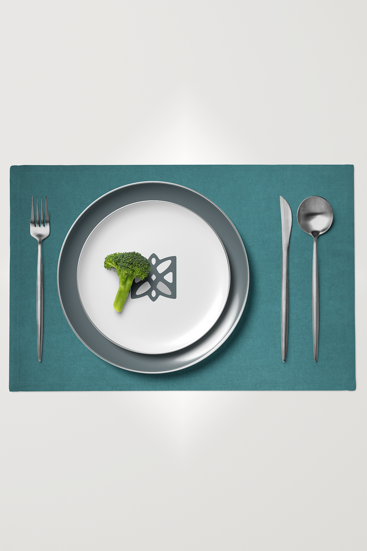 Kadife Dokulu Serisi Petrol 6'lı Amerikan Servis