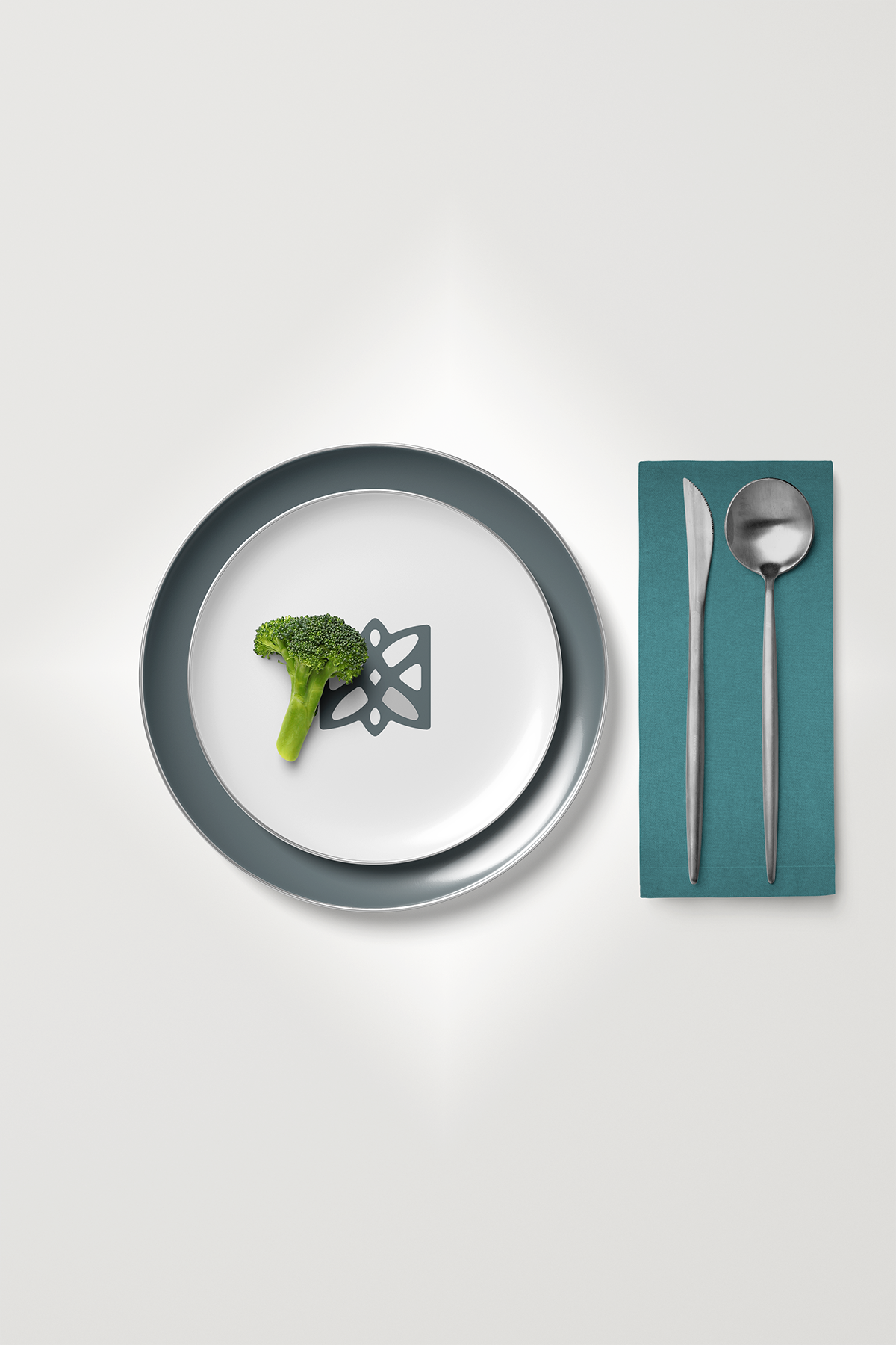 Kadife Dokulu Serisi Petrol 6'lı Servis Peçetesi