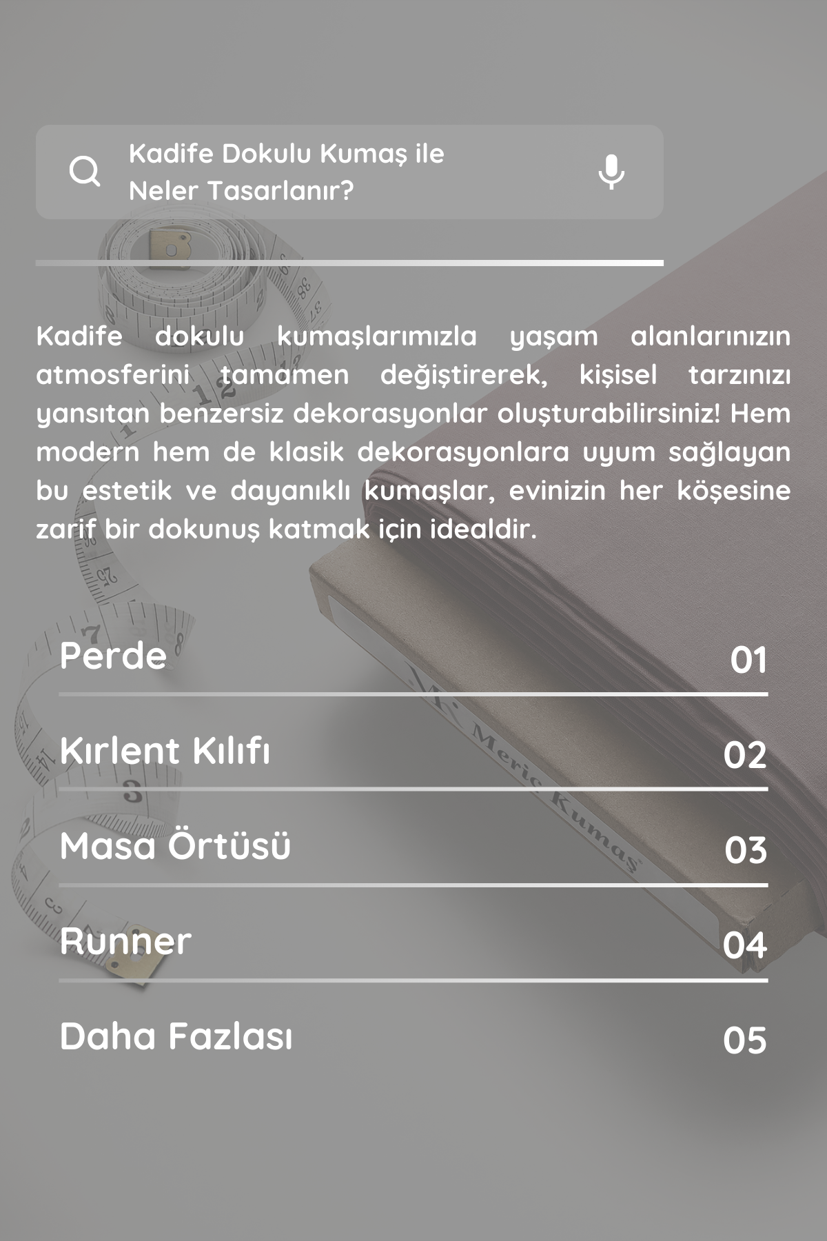 Kadife Dokulu Serisi Pudra Kumaş