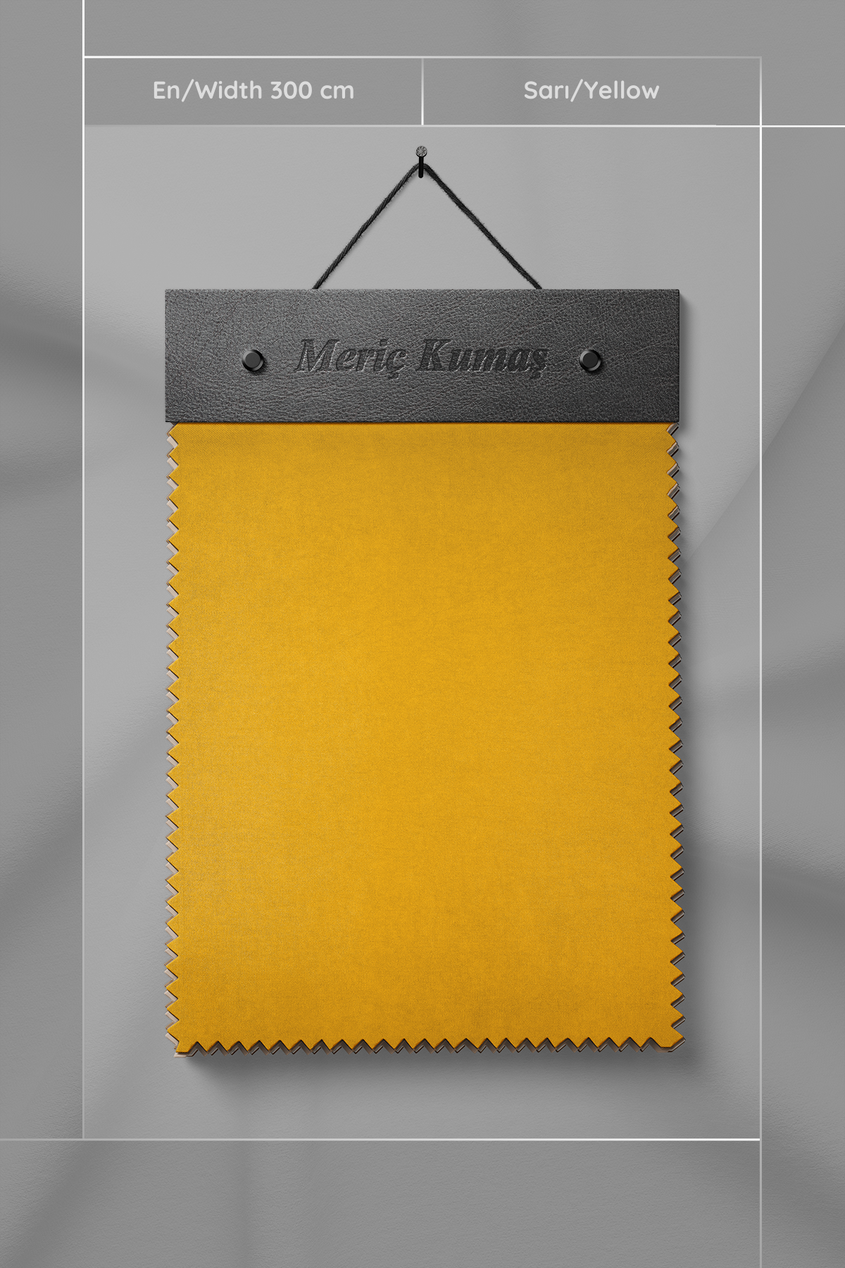 Kadife Dokulu Serisi Sarı Kumaş