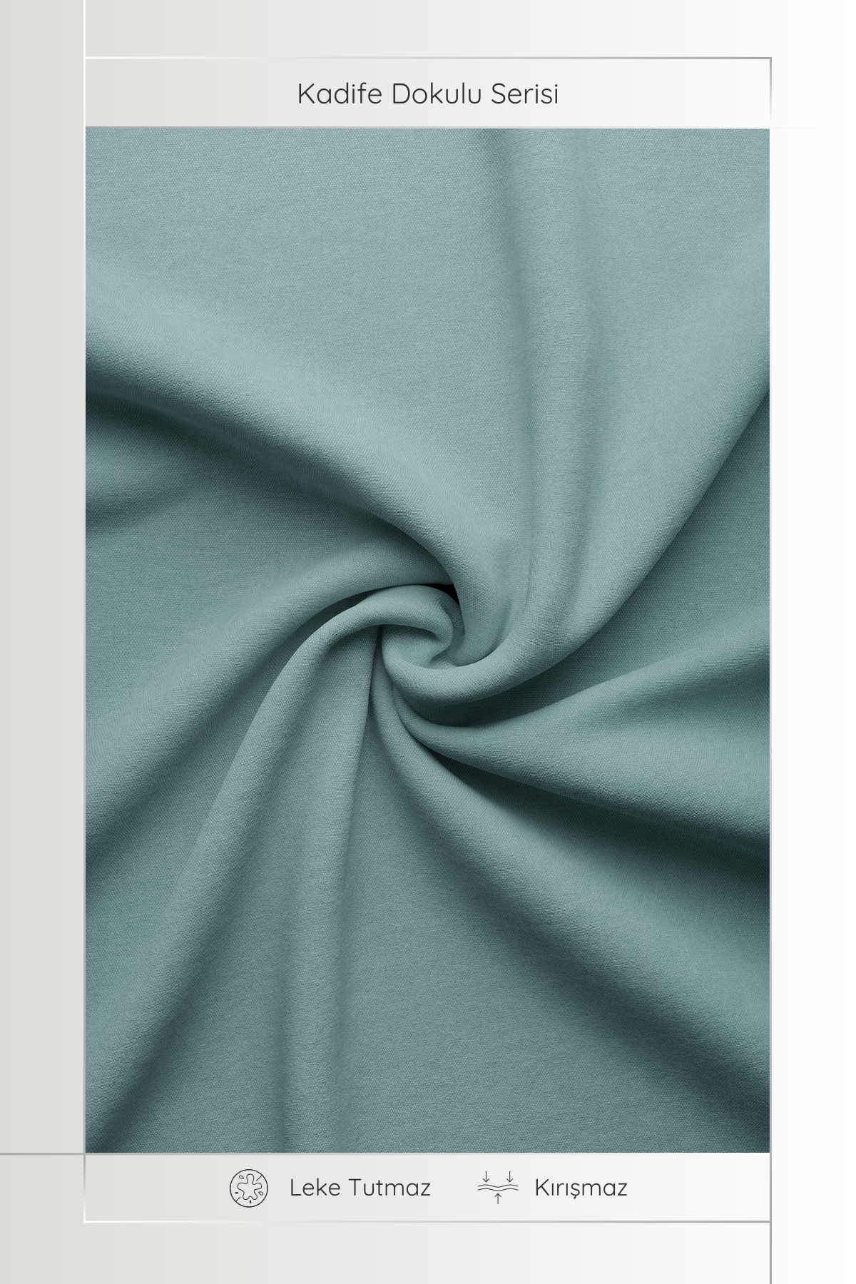 Kadife Dokulu Serisi Su Yeşili Runner