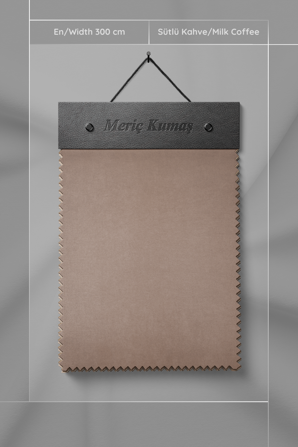 Kadife Dokulu Serisi Sütlü Kahve Kumaş