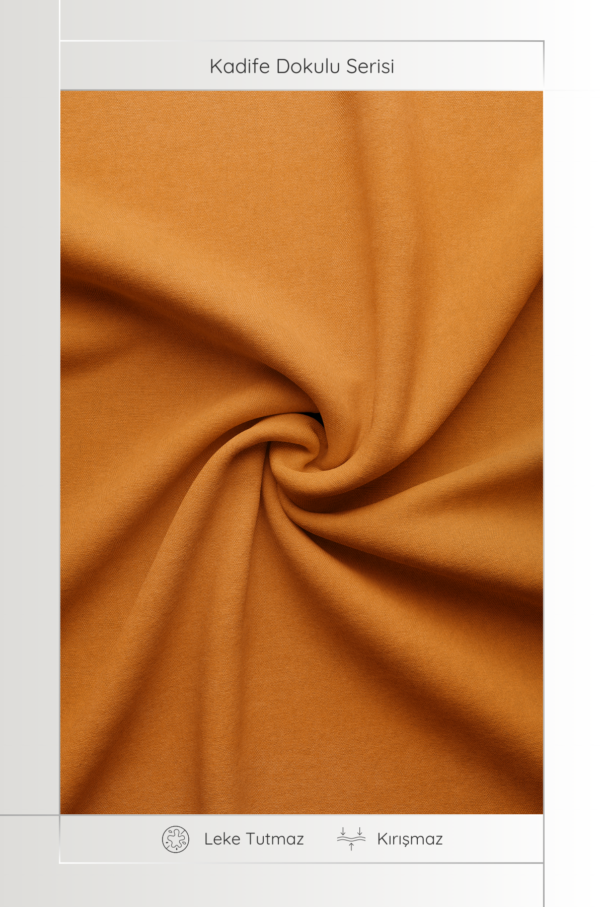 Kadife Dokulu Serisi Turuncu Runner