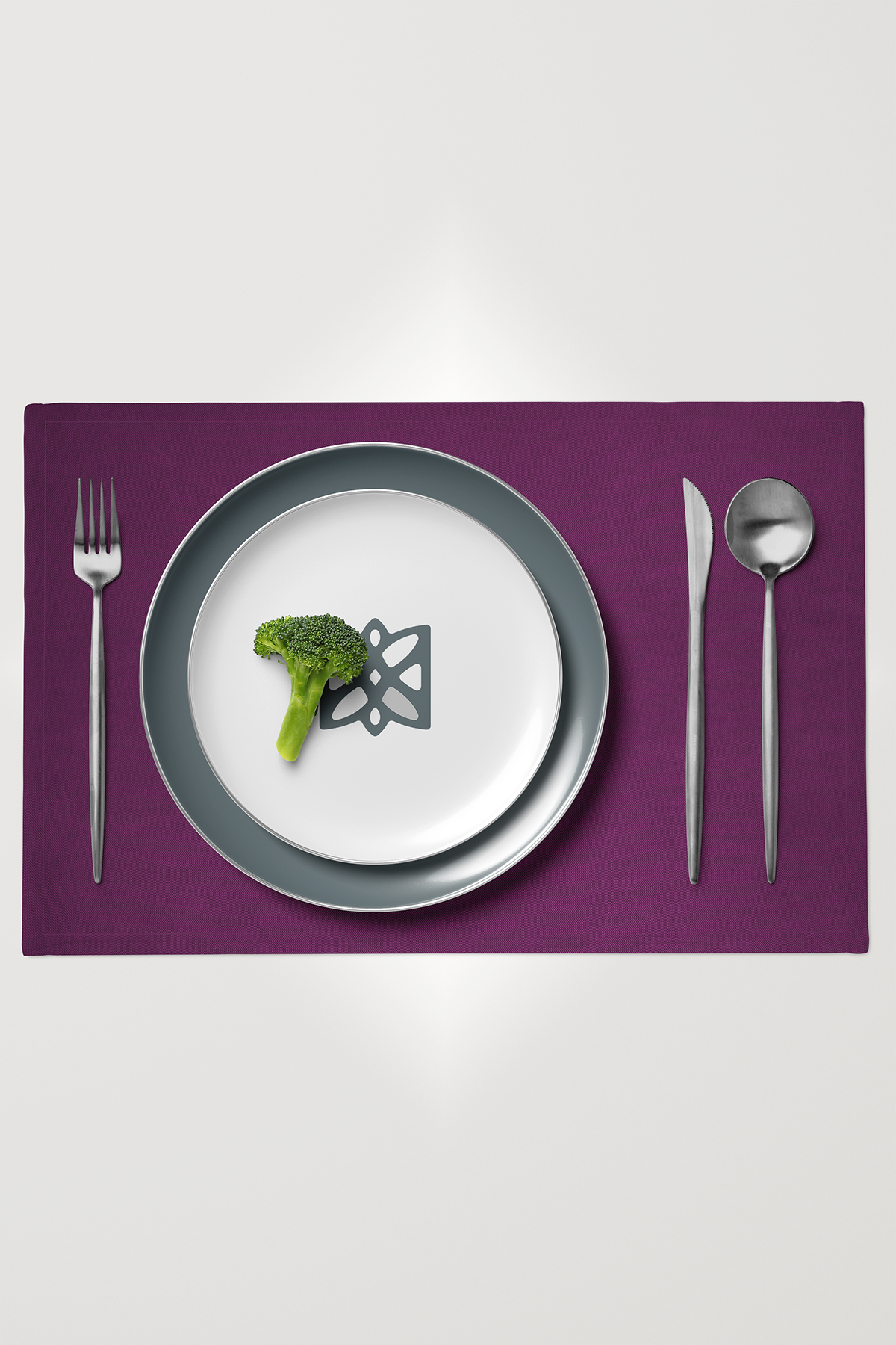 Kadife Dokulu Serisi Vişne 6'lı Amerikan Servis