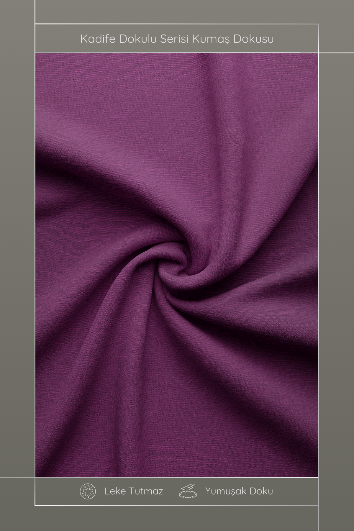 Kadife Dokulu Serisi Vişne Kırlent Kılıfı