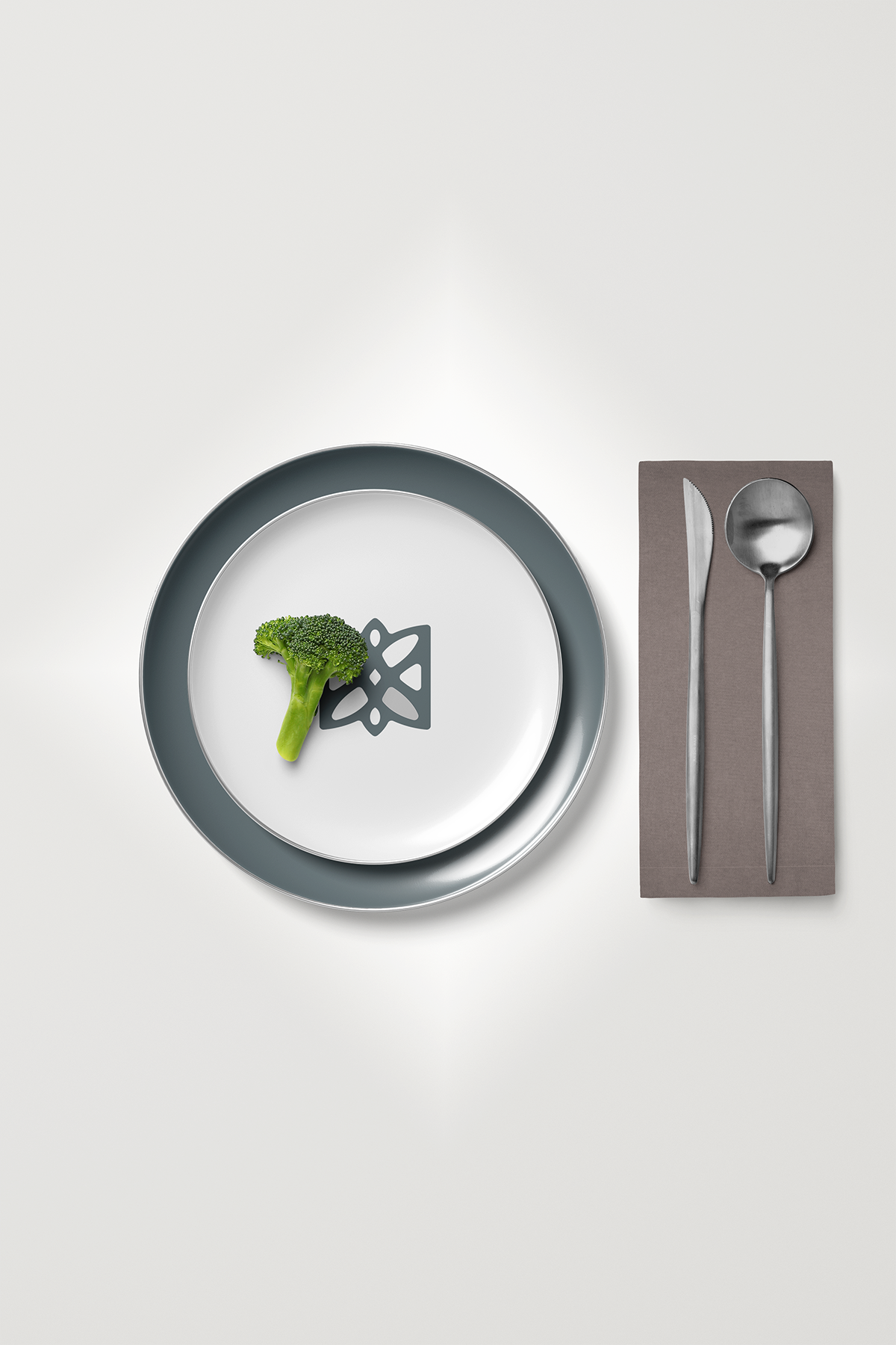 Kadife Dokulu Serisi Vizon 6'lı Servis Peçetesi