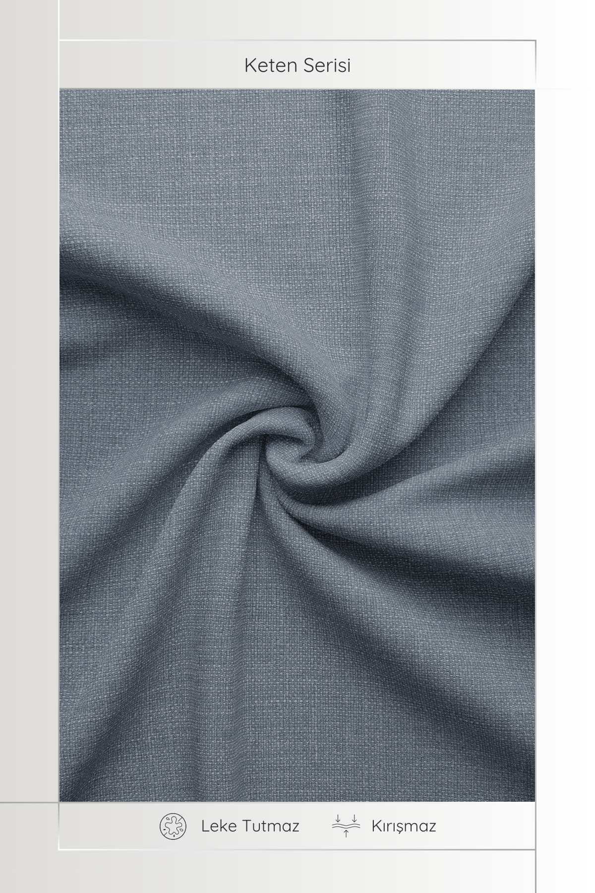 Keten Serisi İndigo Masa Örtüsü