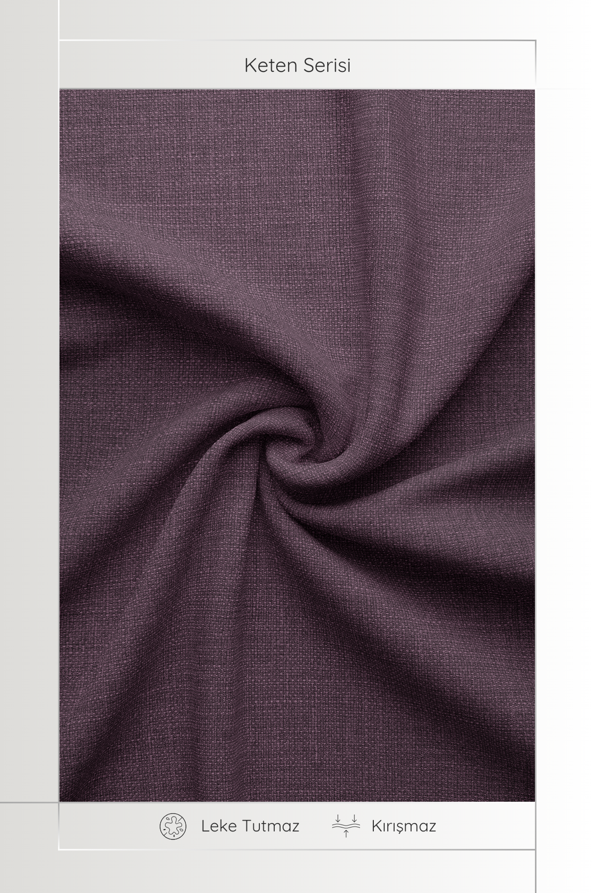 Keten Serisi Mor Masa Örtüsü