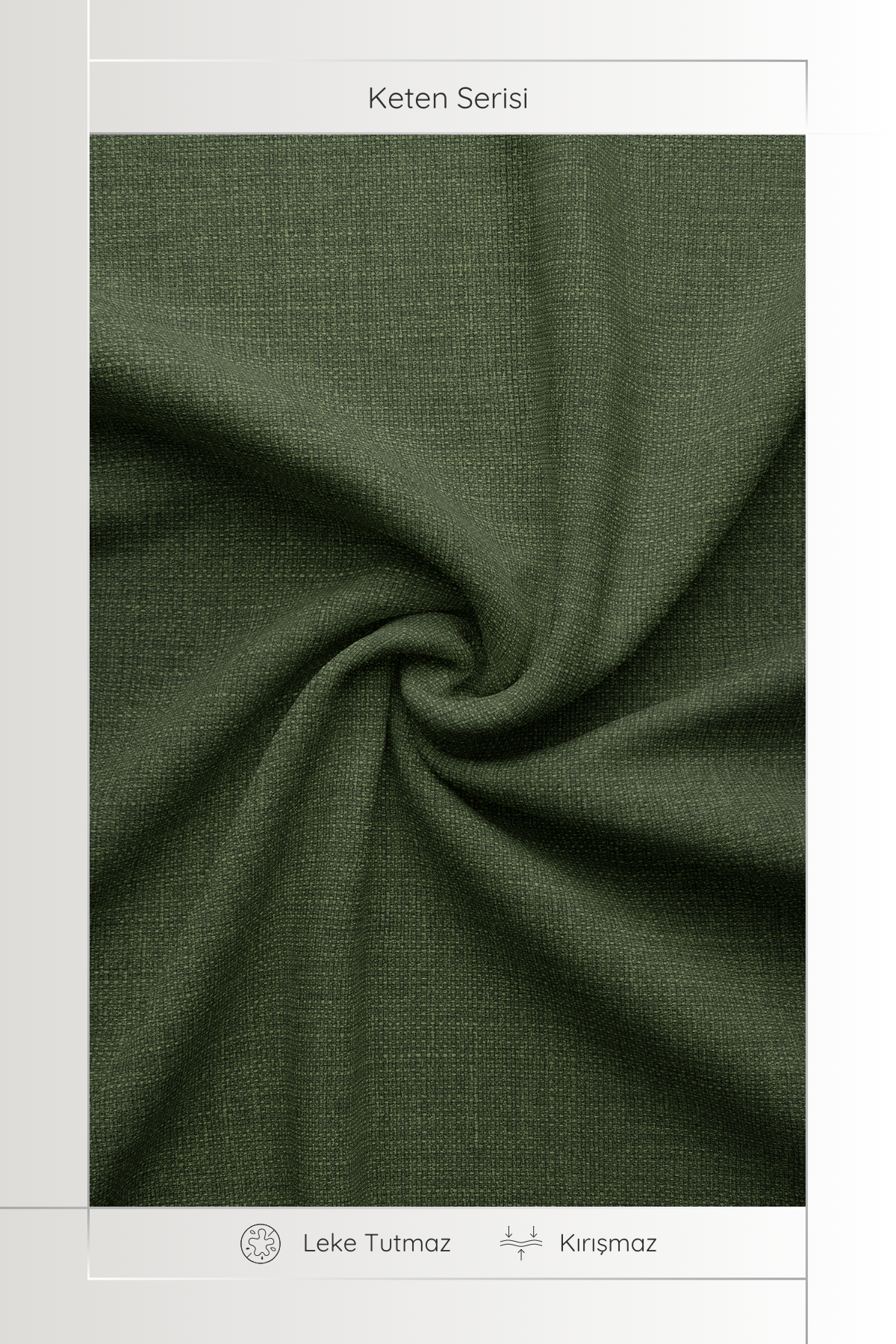 Keten Serisi Yeşil Masa Örtüsü