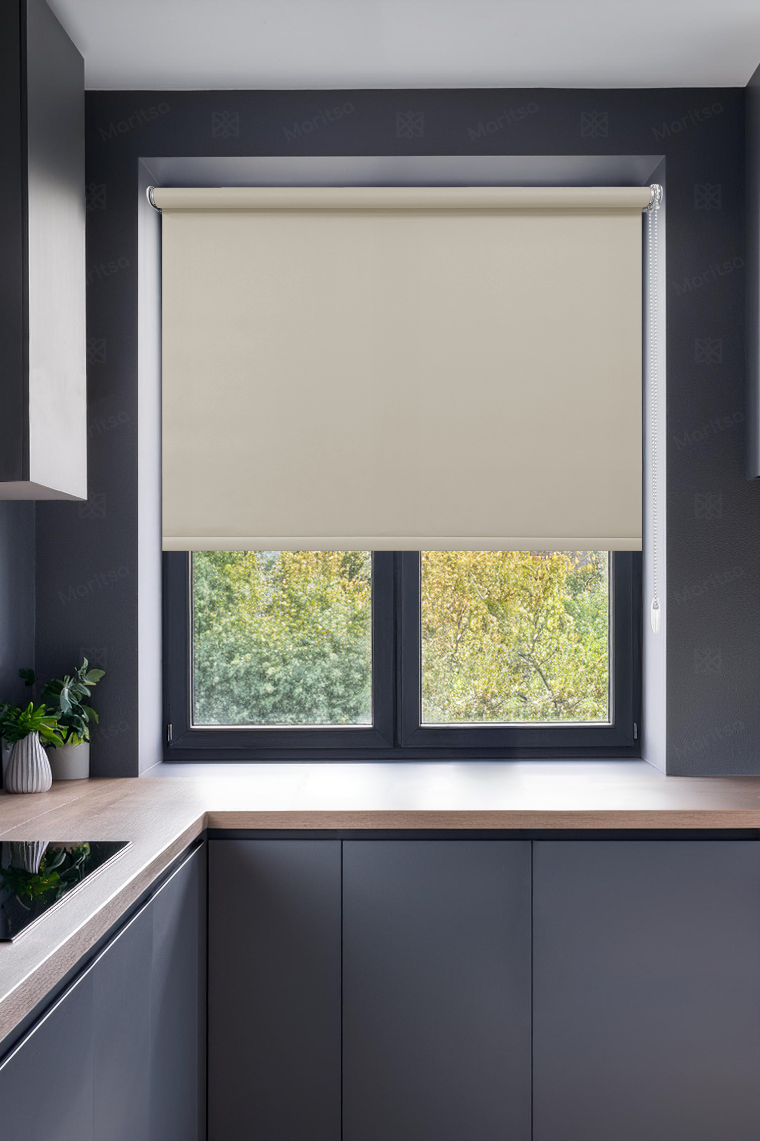 Mat Polyester Kum Beji Stor Perde