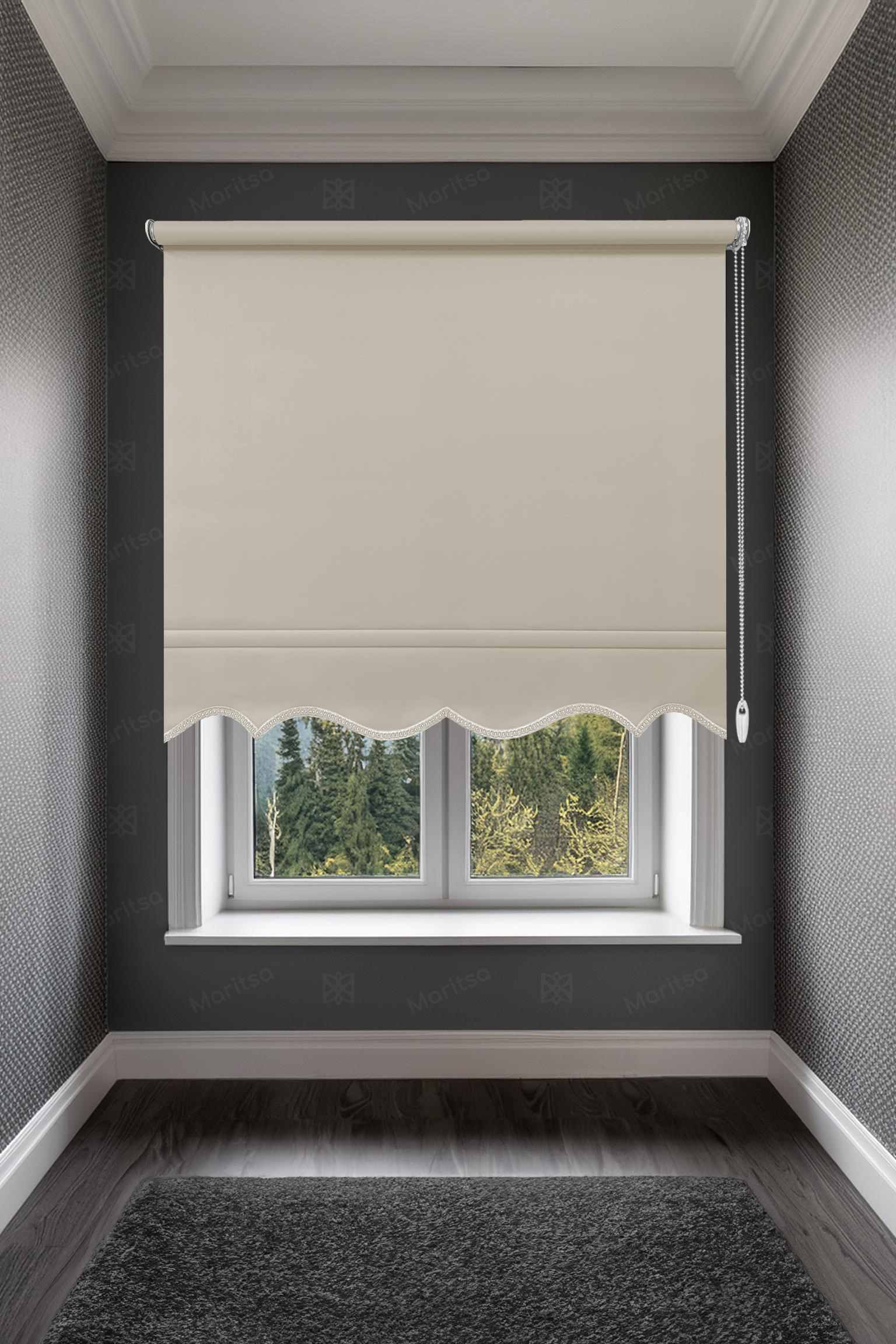 Mat Polyester Kum Beji Stor Perde