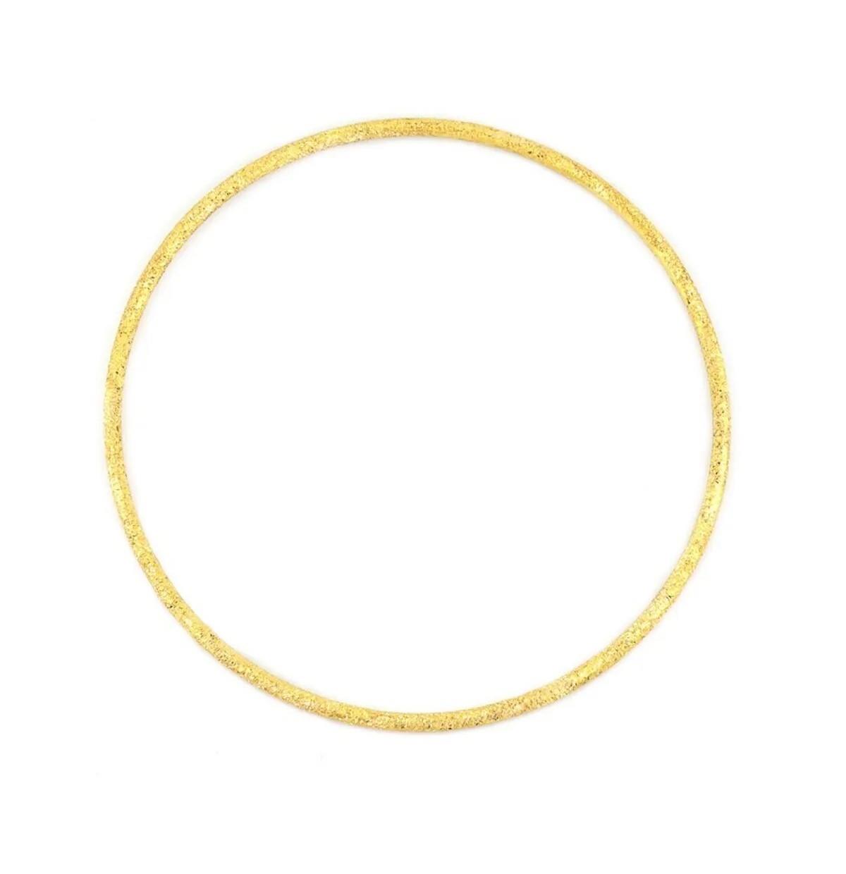 10 Gram 22 Ayar işçiliksiz Altın Simli Ajda Bilezik Ziynet Gold