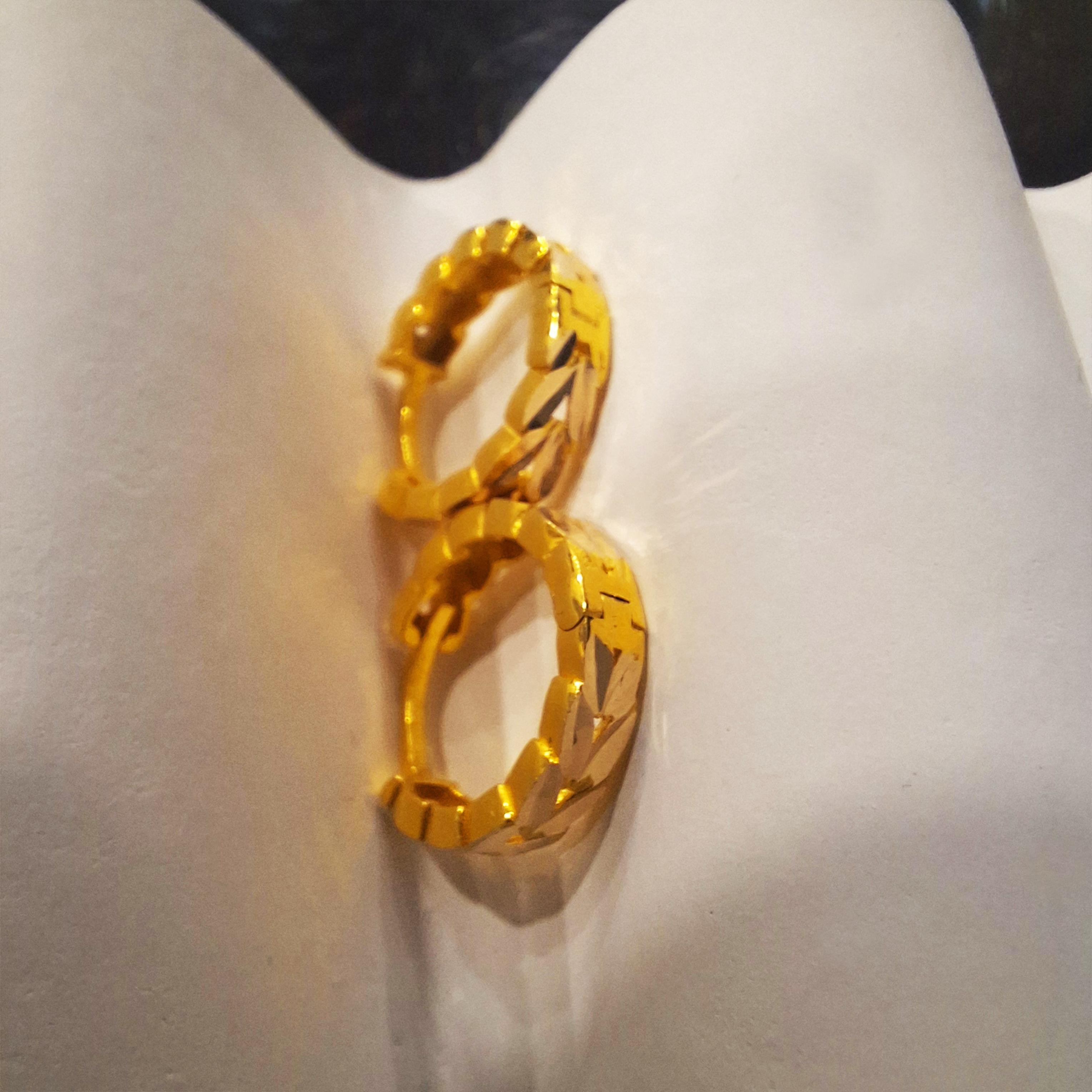 14 Ayar Altın Halka Küpe Sarı Ziynet Gold ZG2134