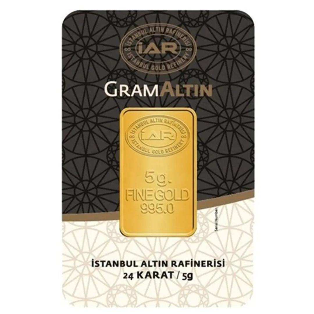24 Ayar 5 Gram Yatırımlık Külçe Altın Ziynet Gold