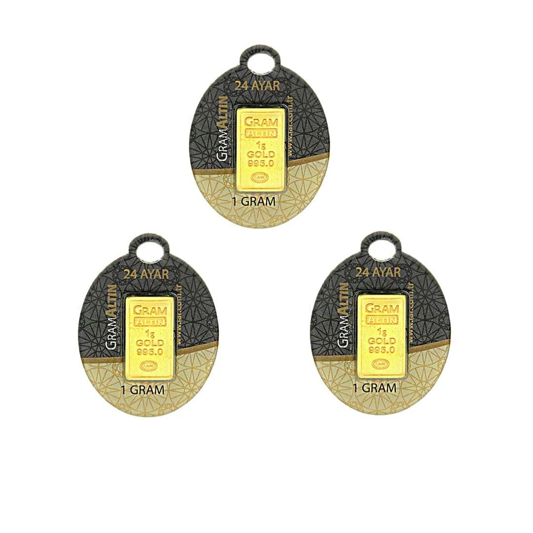 3 Gram 24 Ayar Külçe Altın Ziynet Gold