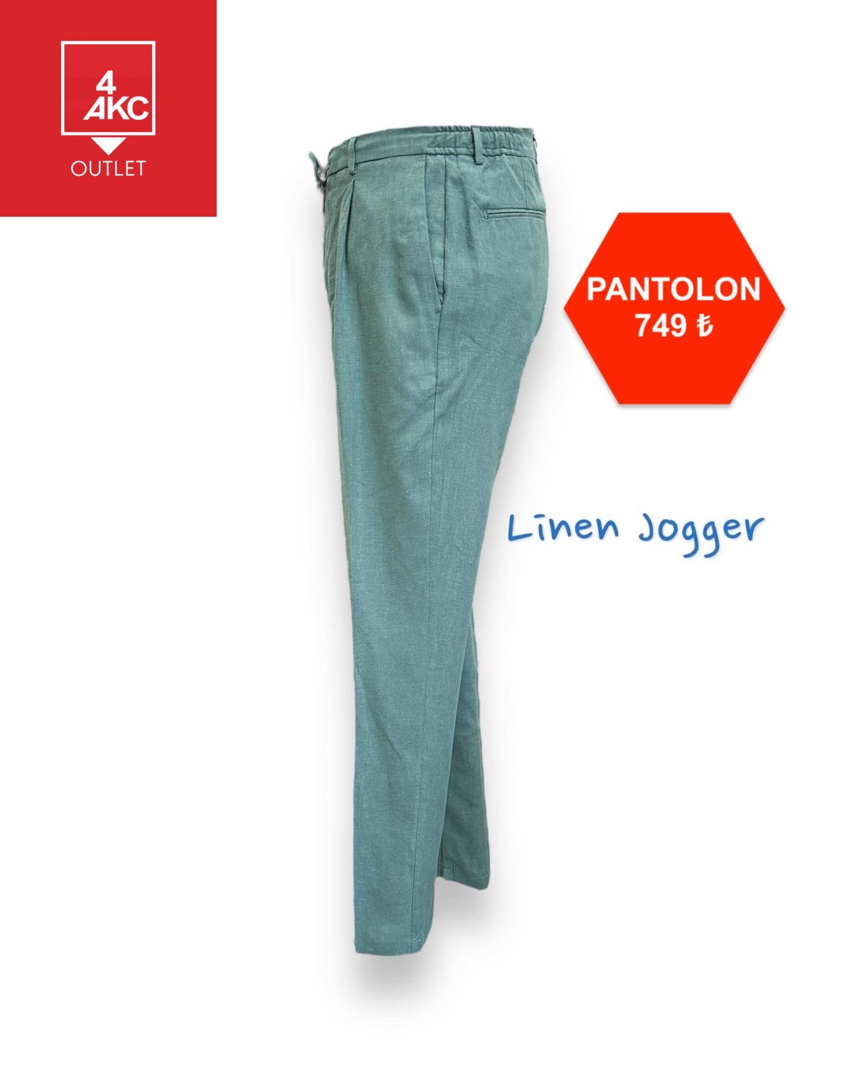Linen Jogger Pantolon