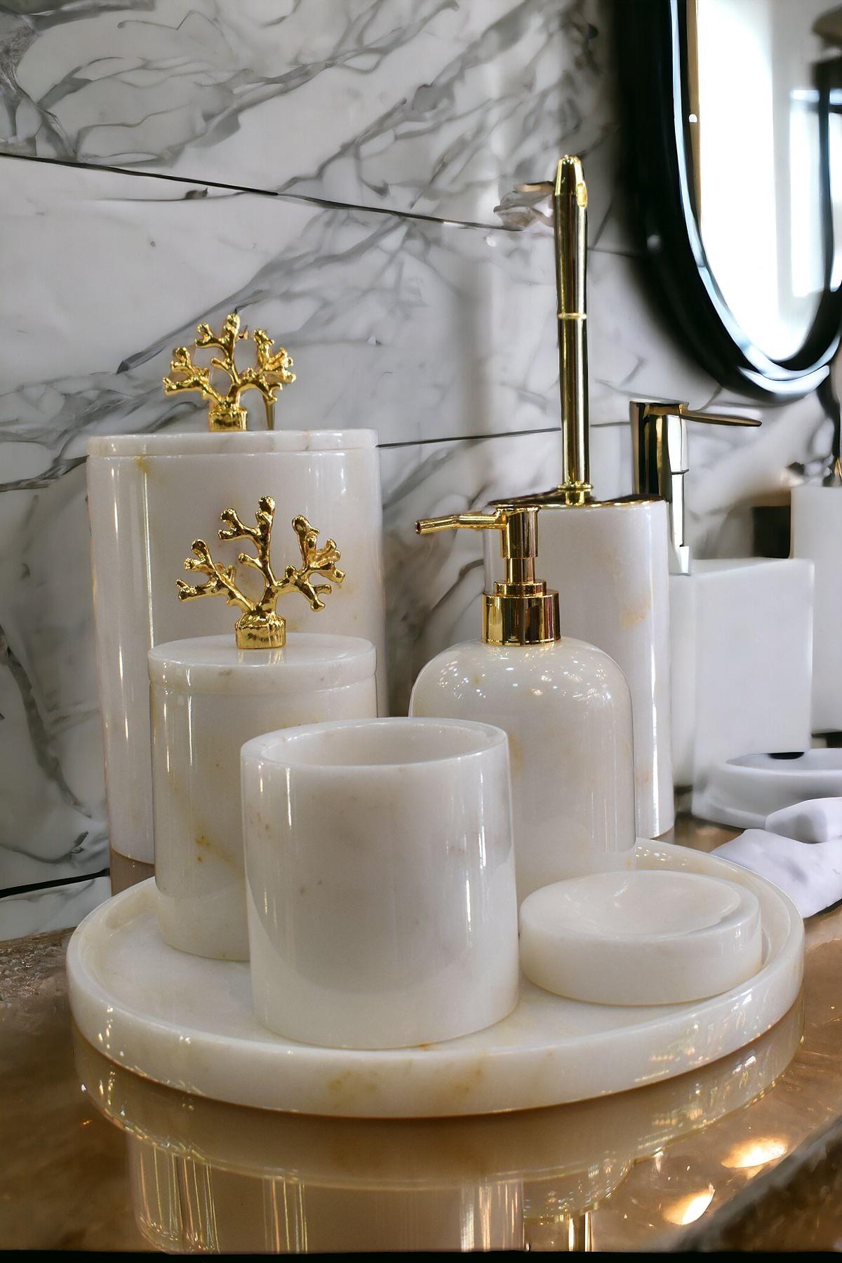 Yaren StyleDoğal Mermer 7 li Banyo SetiDoğal Mermer 7 li Banyo Seti