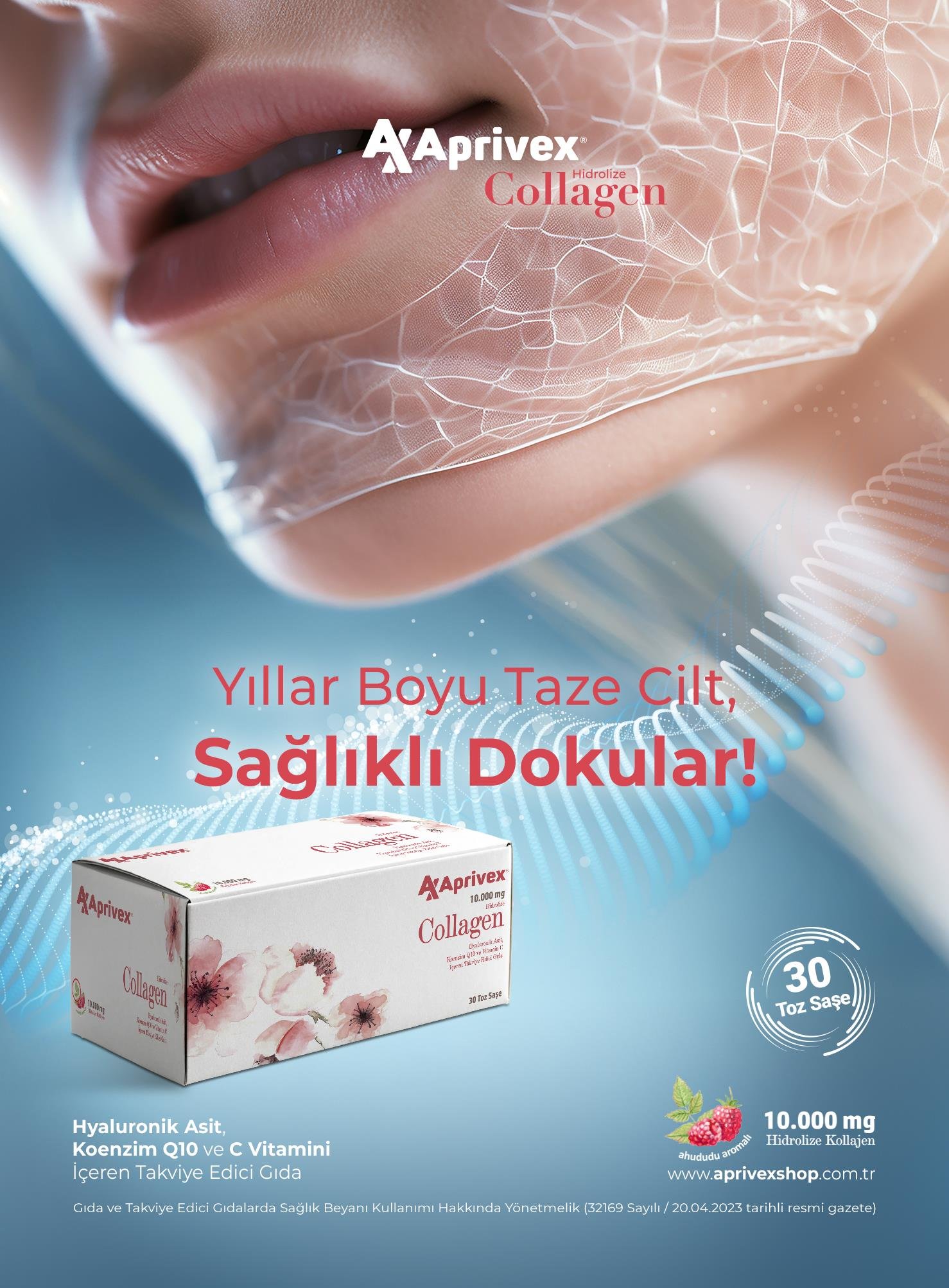 Aprivex Hidrolize Collagen 10.000 mg 30 Saşe