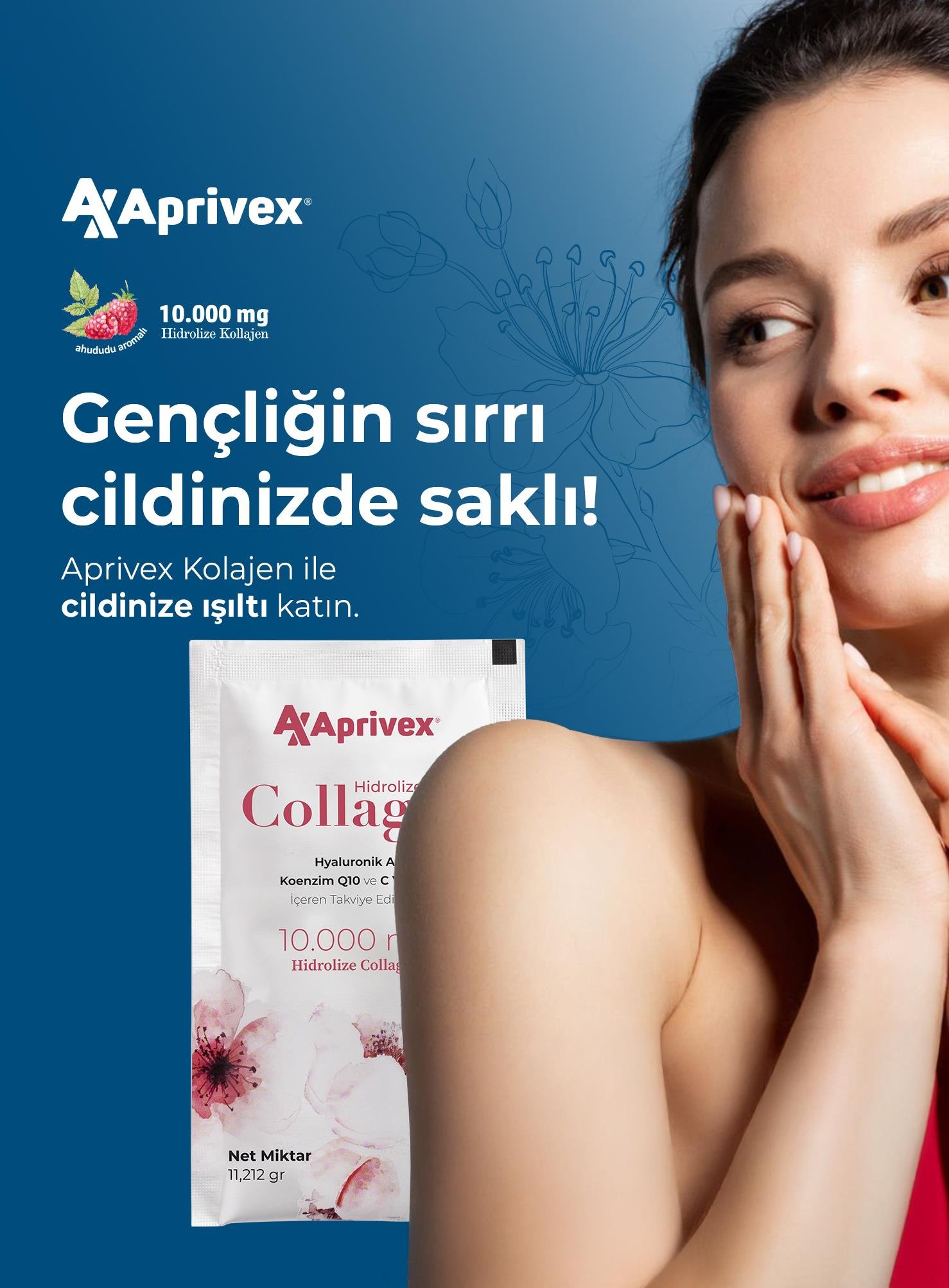 Aprivex Hidrolize Collagen 10.000 mg 30 Saşe