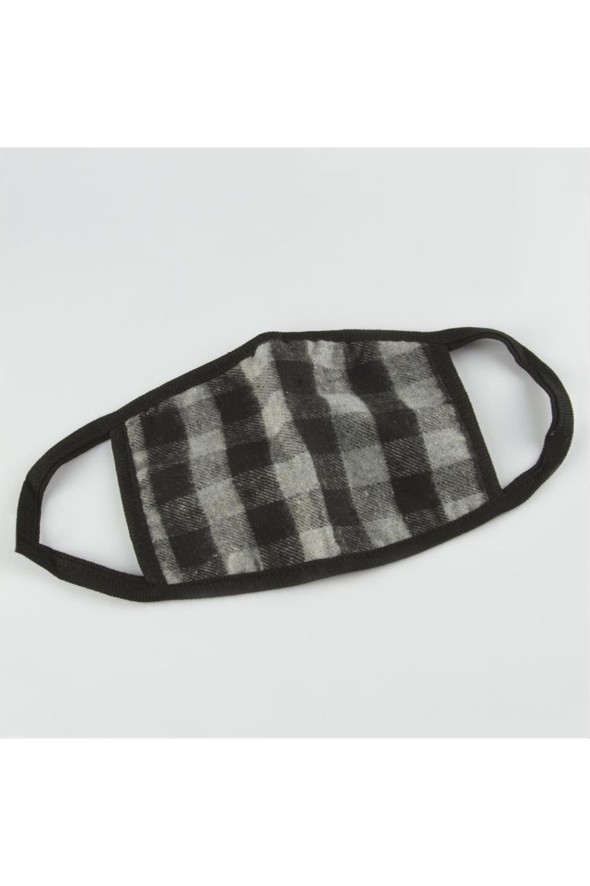 3 Katlı Yıkanabilir Ekose Desenli Genç Maskesi