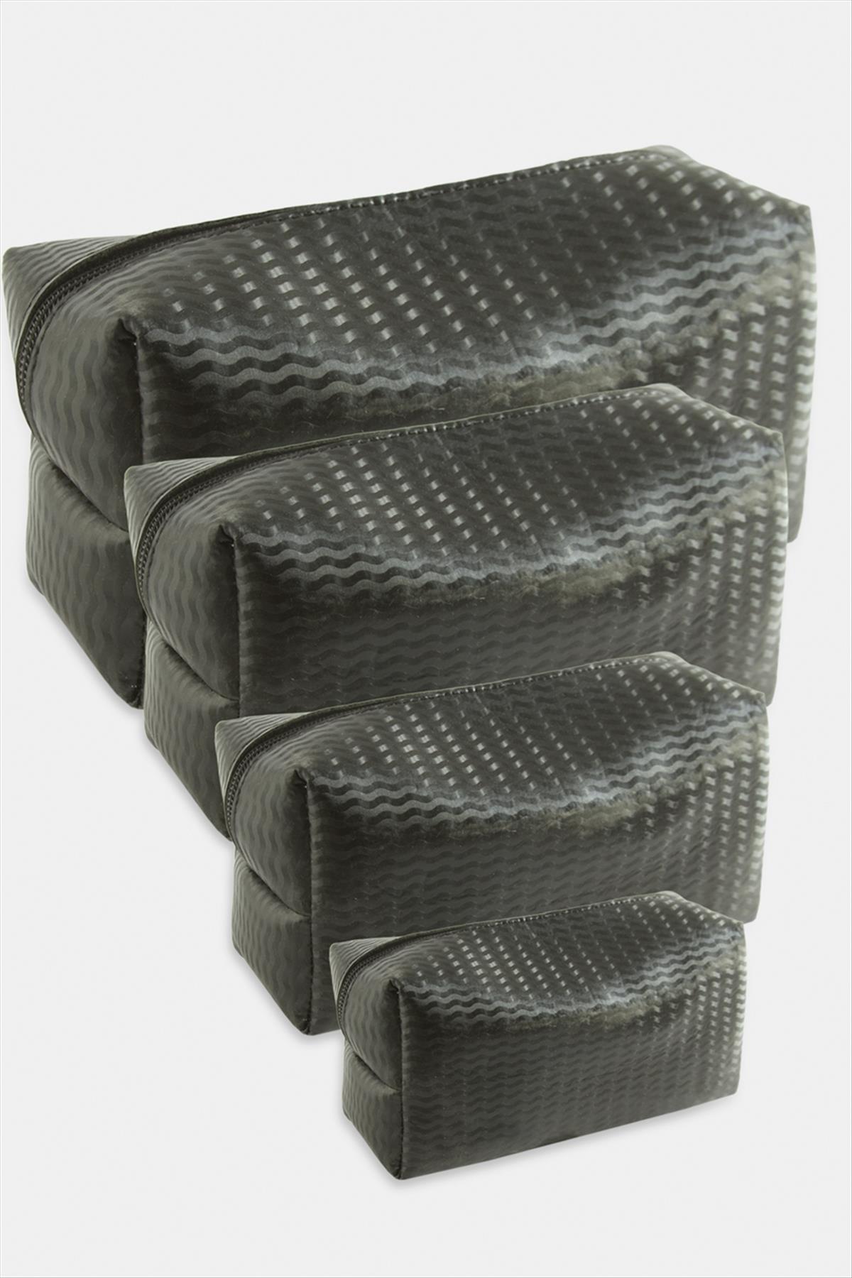 4 Adet El Tutmalı Makyaj Çantası