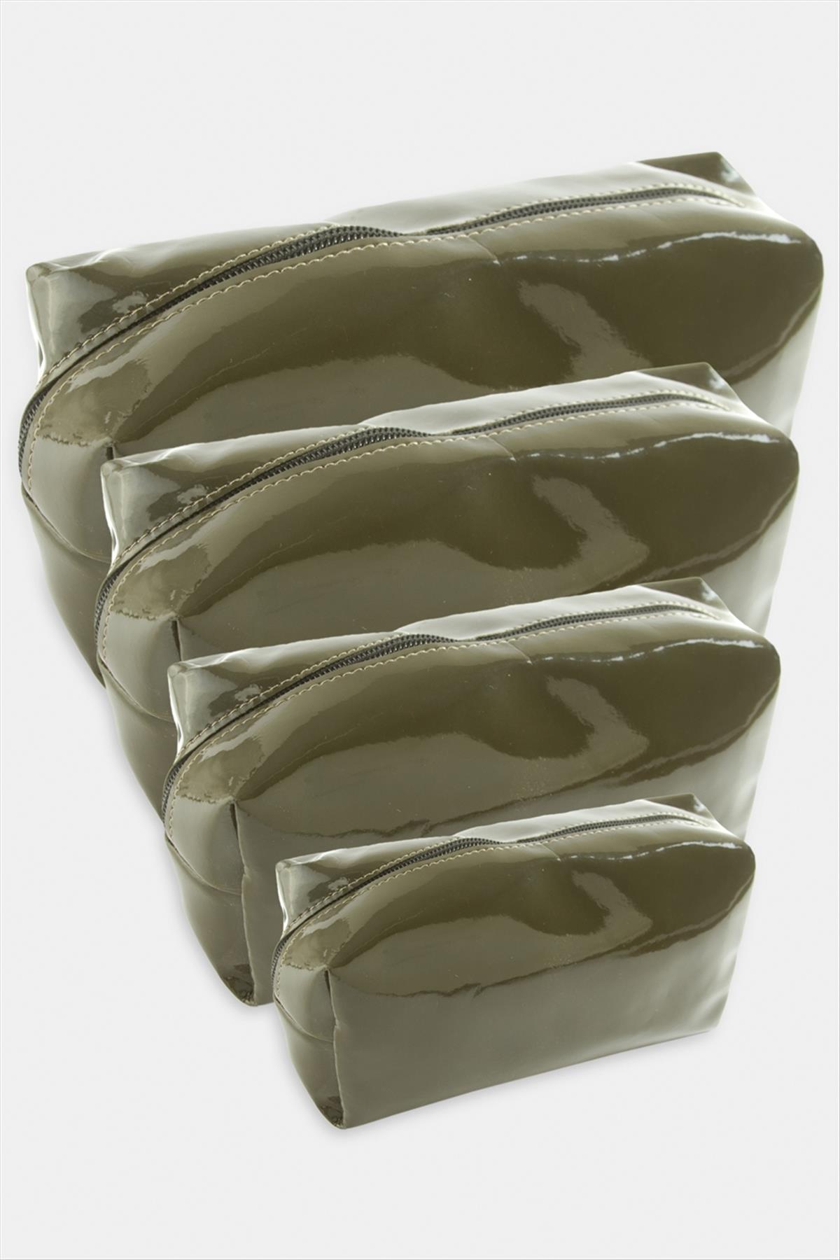 4 Adet El Tutmalı Makyaj Çantası