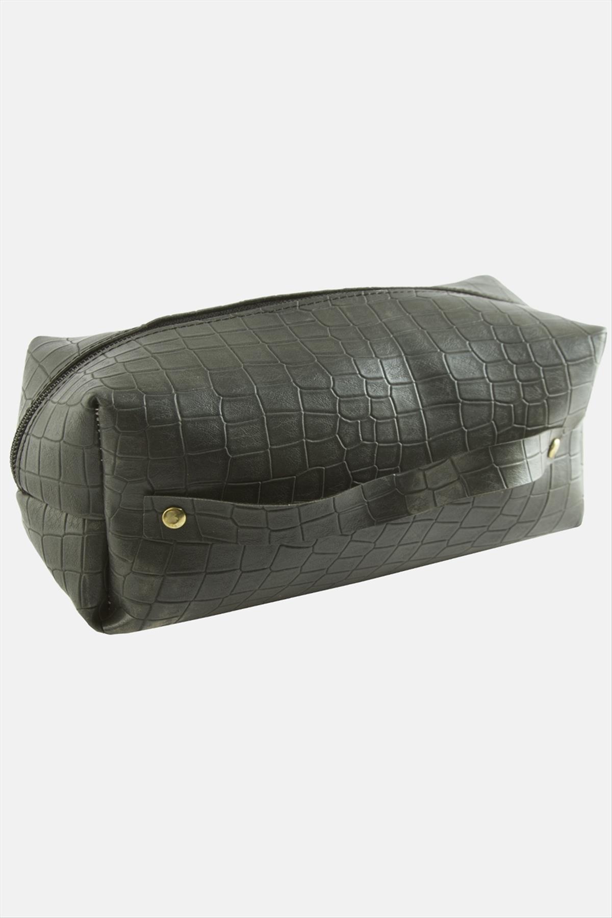 4 Adet El Tutmalı Makyaj Çantası