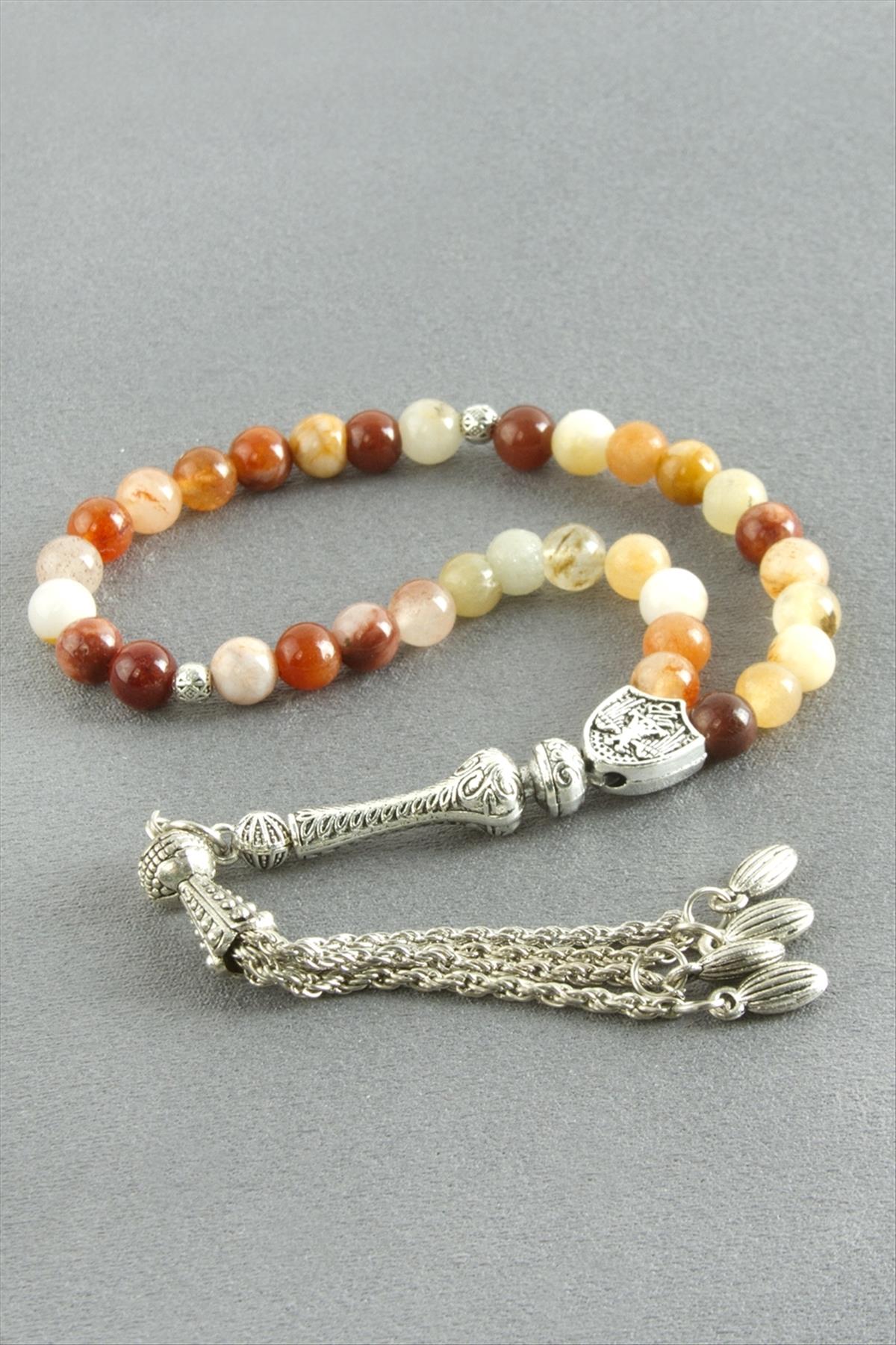 Akik Doğaltaş Tesbih 6 mm