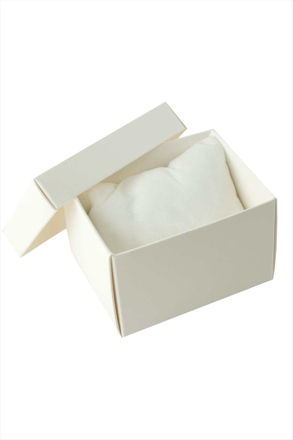 Beyaz Renkli Kapaklı Saat Kutusu