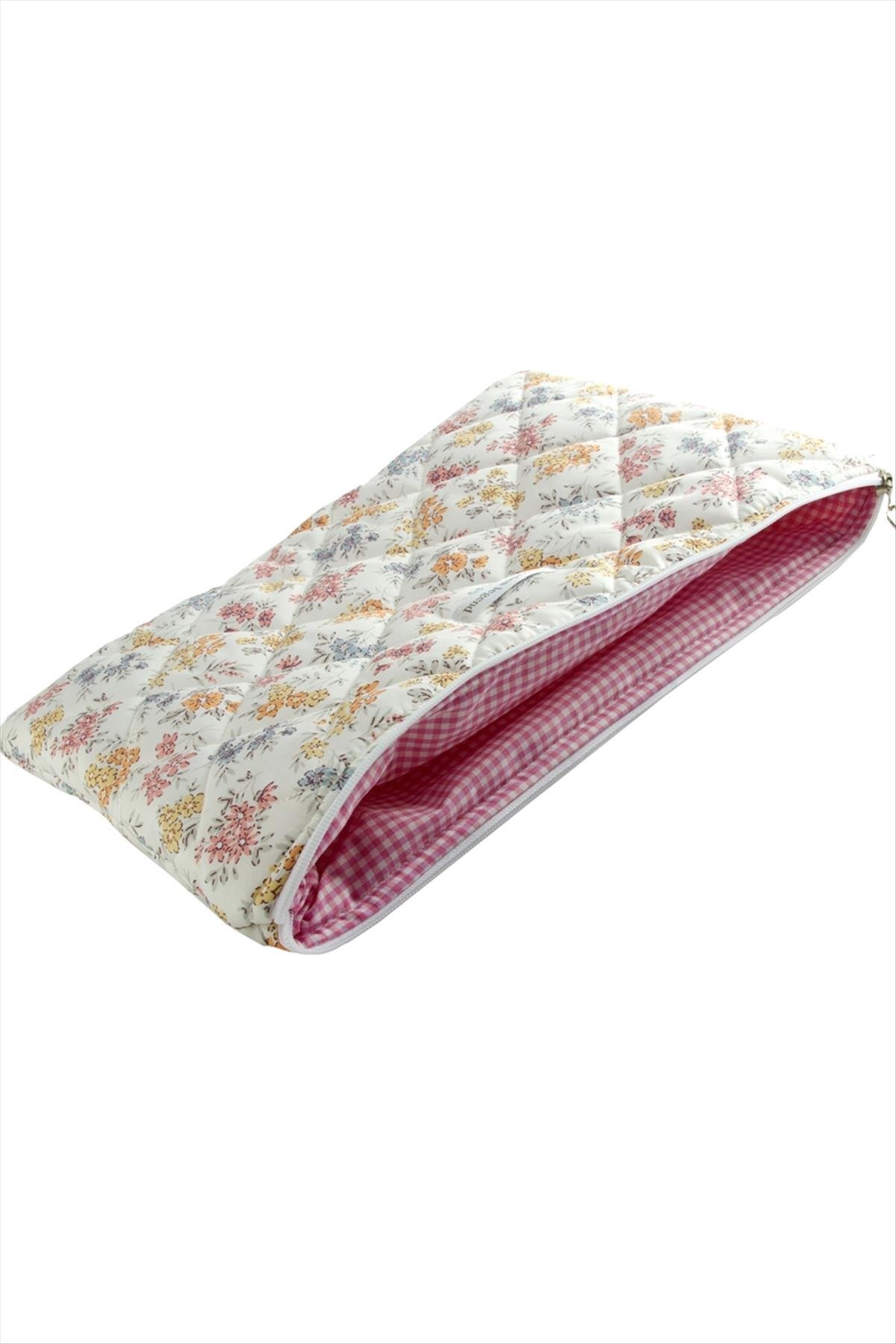 Çiçek Desenli Labtop Bilgisayar Çantası 15*16 inç