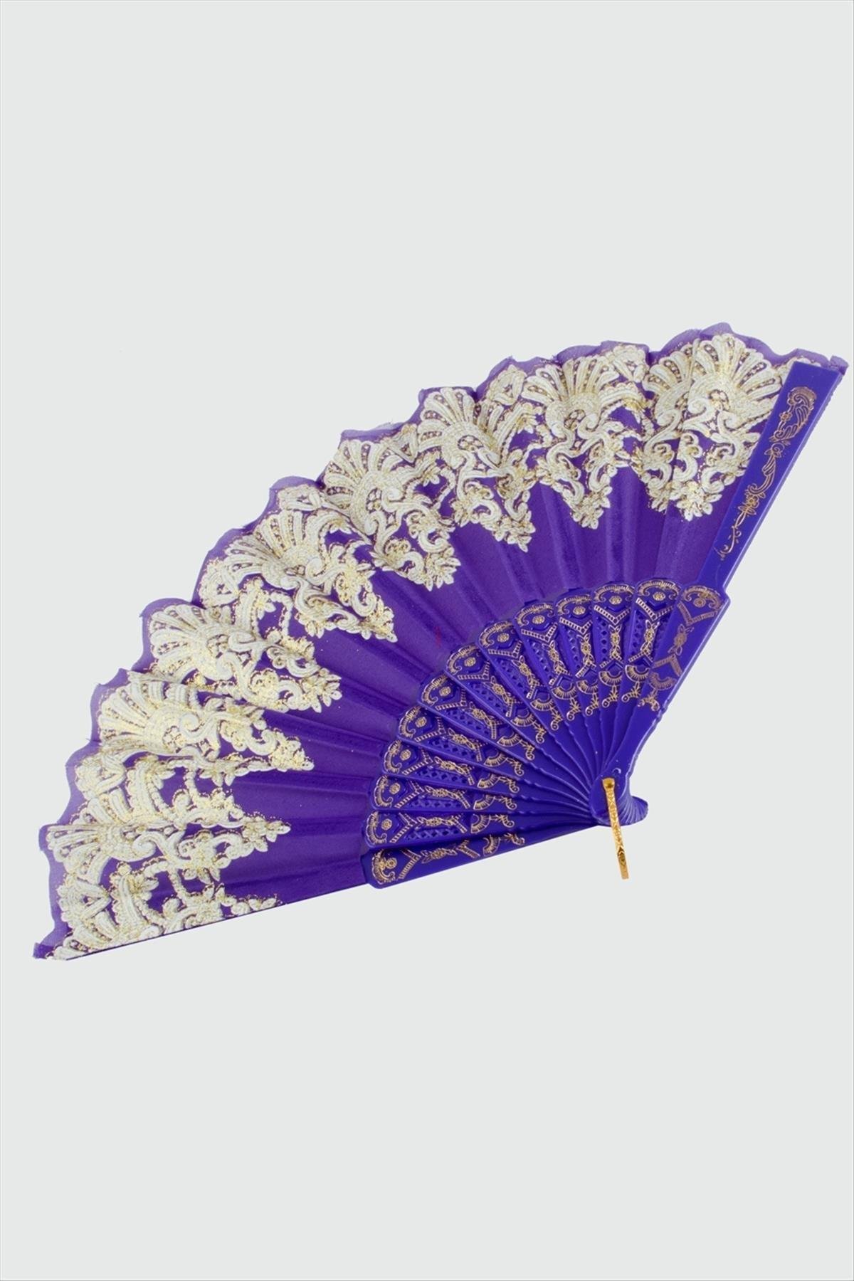 Çiçek Desenli Yelpaze