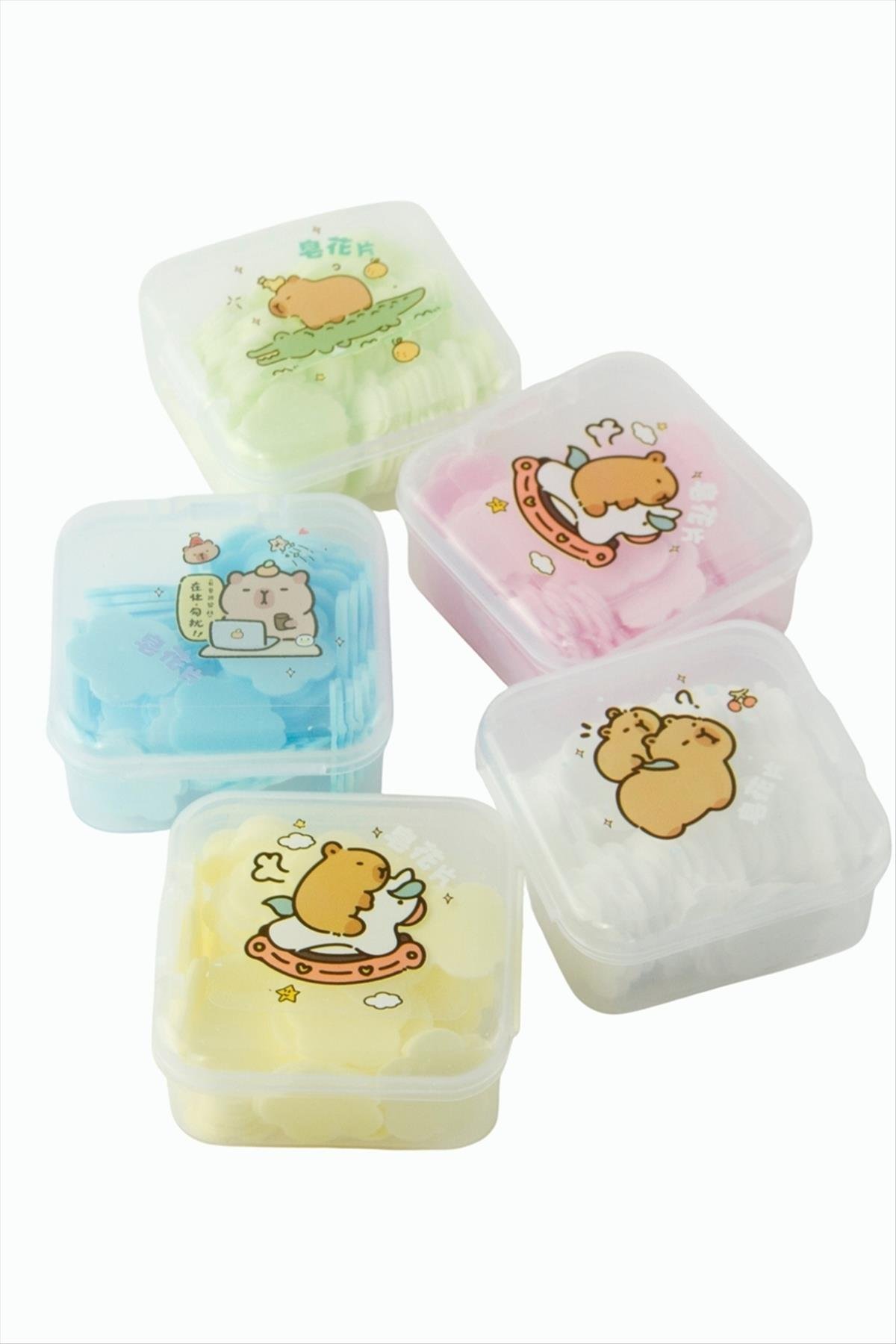 Çiçek Şekilli Kutulu Kağıt Sabun