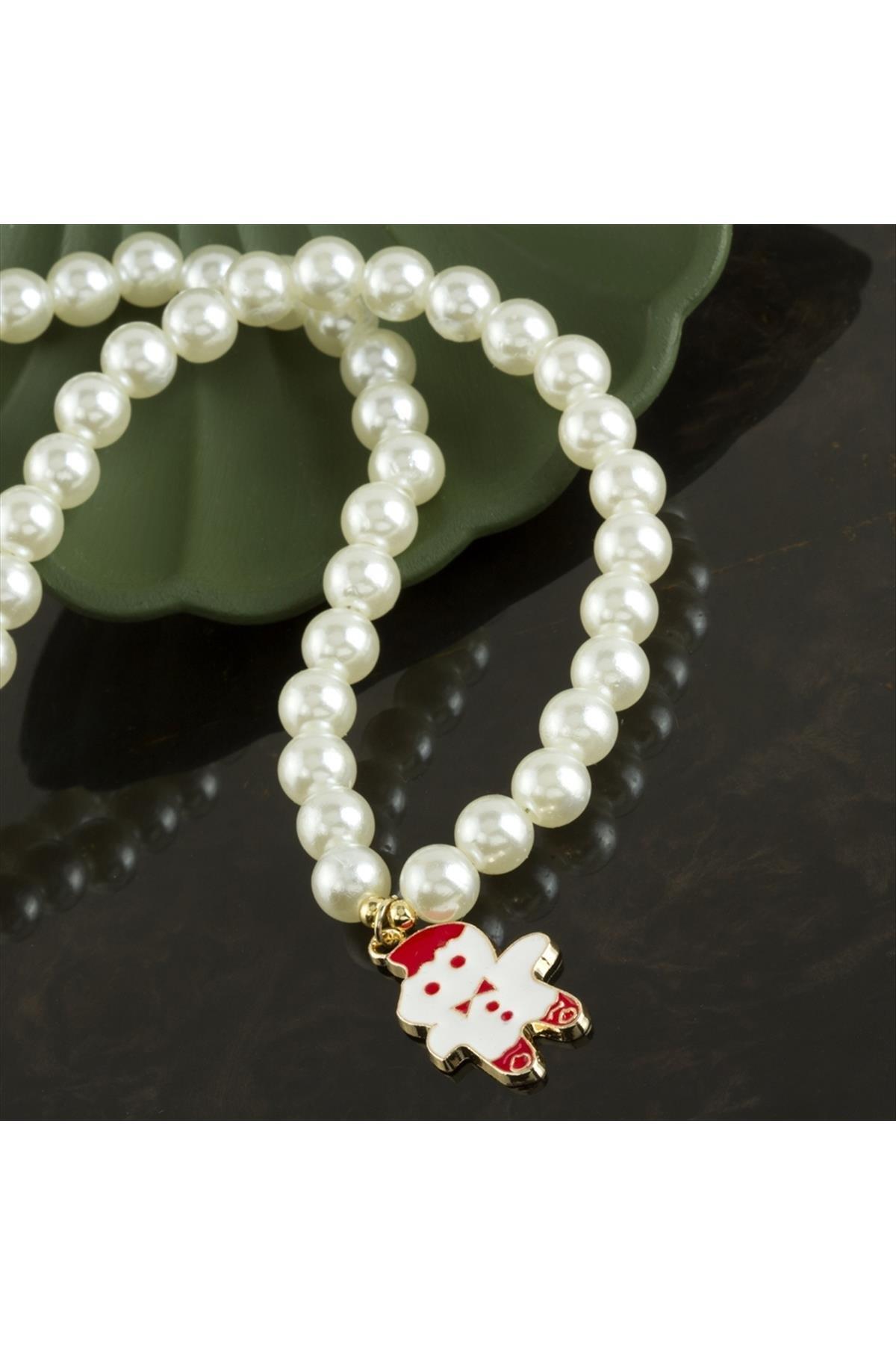 Kardan Adam Yılbaşı Özel İnci Kolye