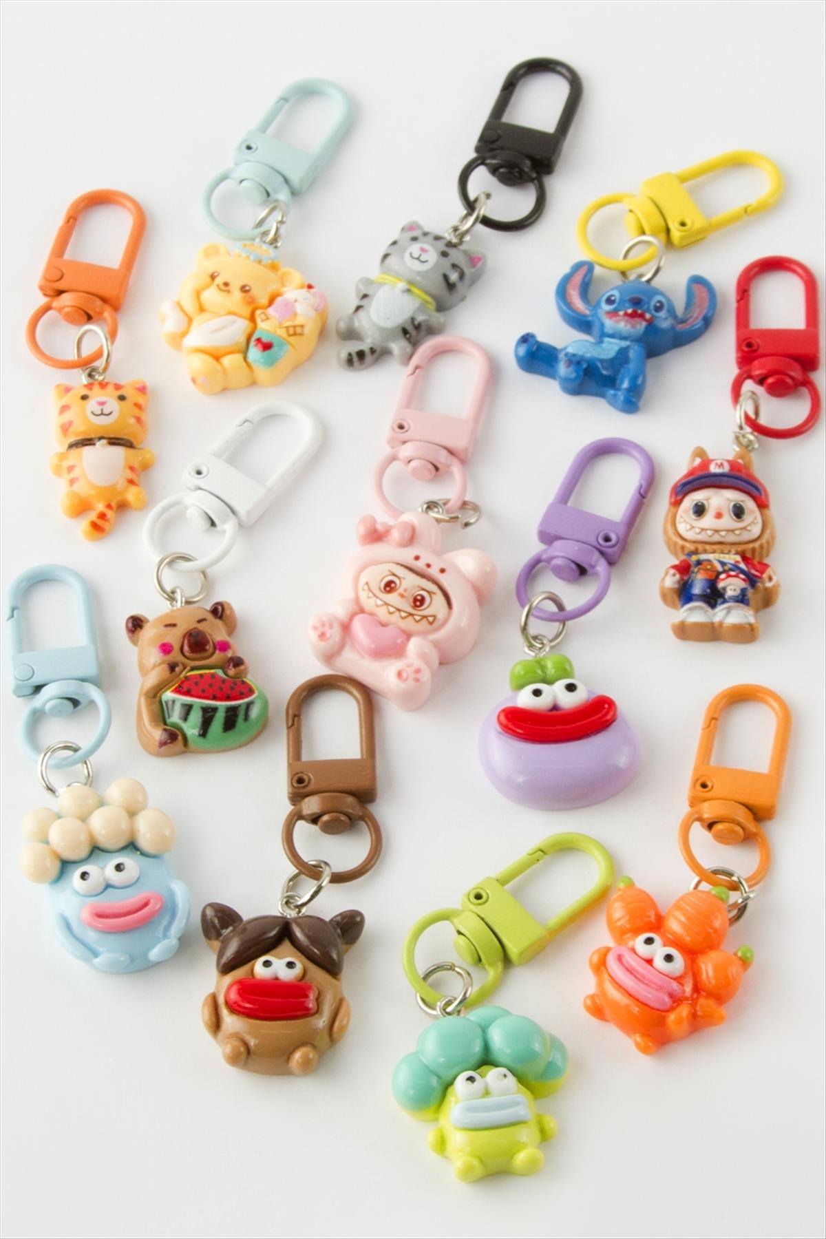 Karışık Figürlü Fermuar Charm