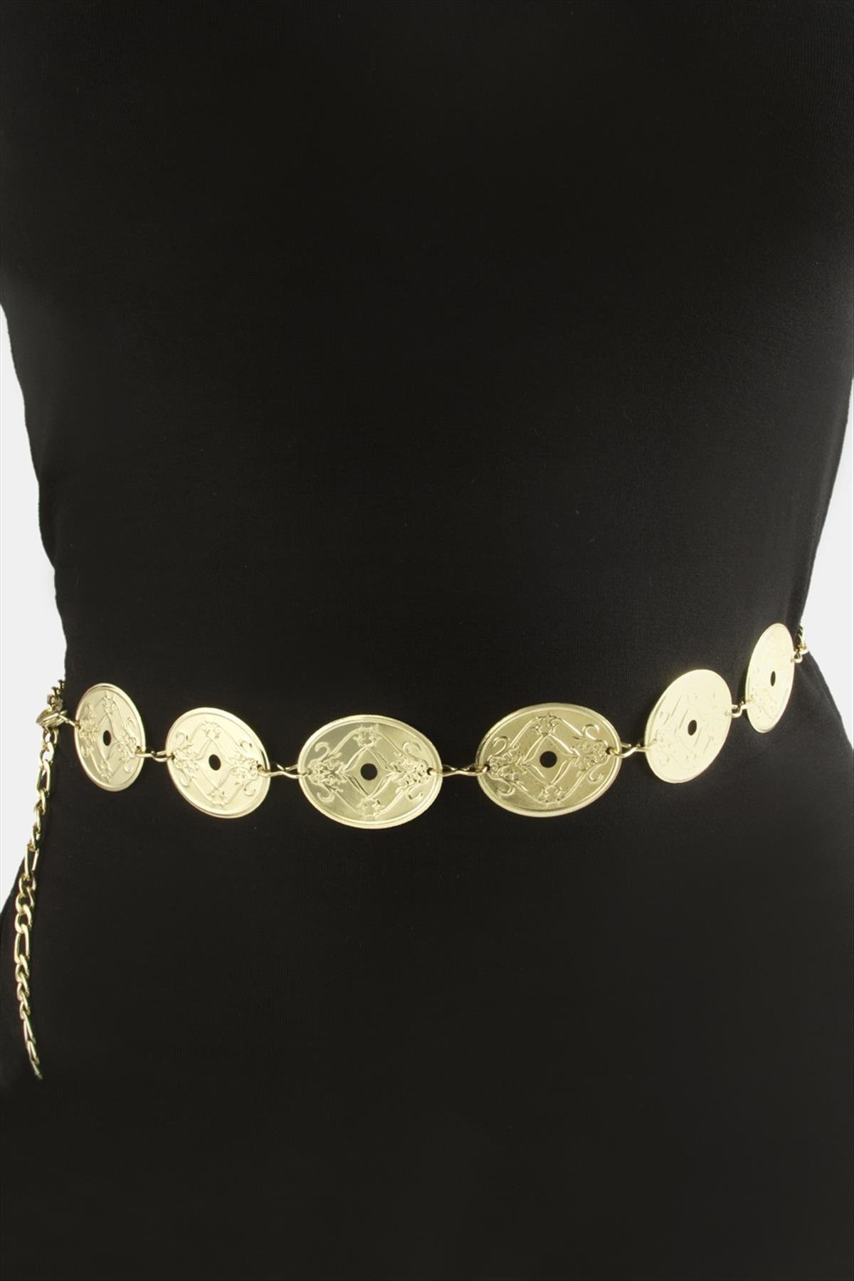 Oval Metal Zincir Kemer