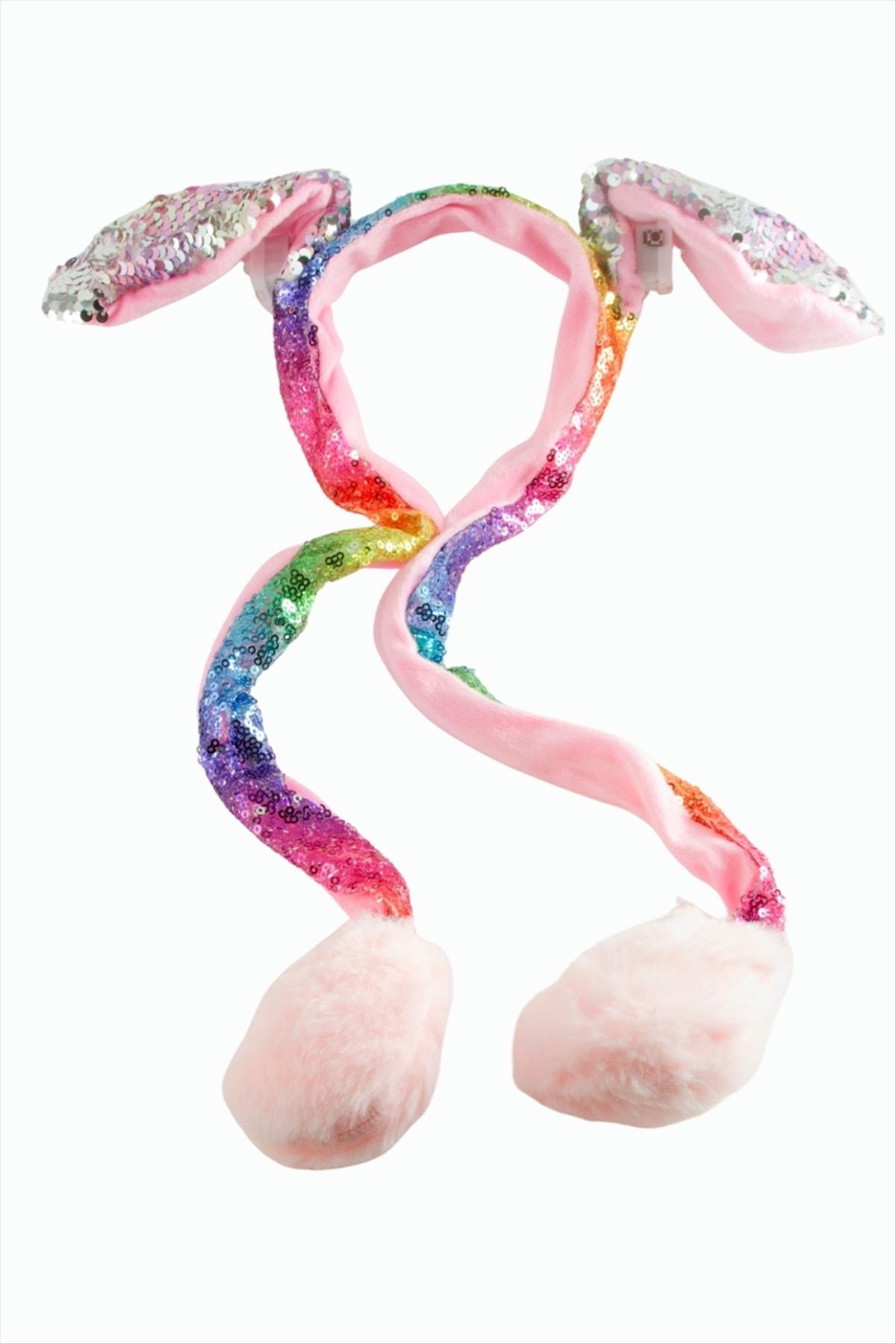 Peluş Hareketli Işıklı Tavşan Taç