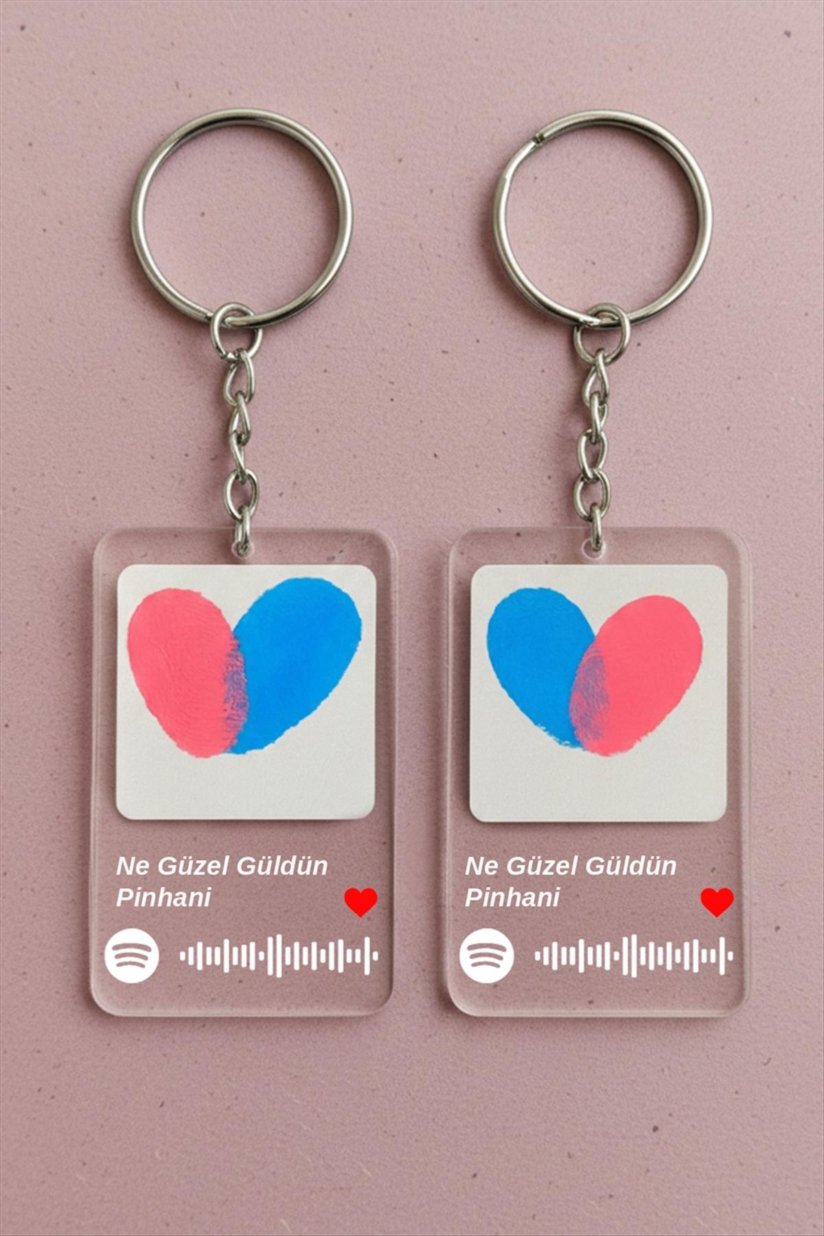 Sevgili Parmak İzli Anahtarlık Yapma Seti