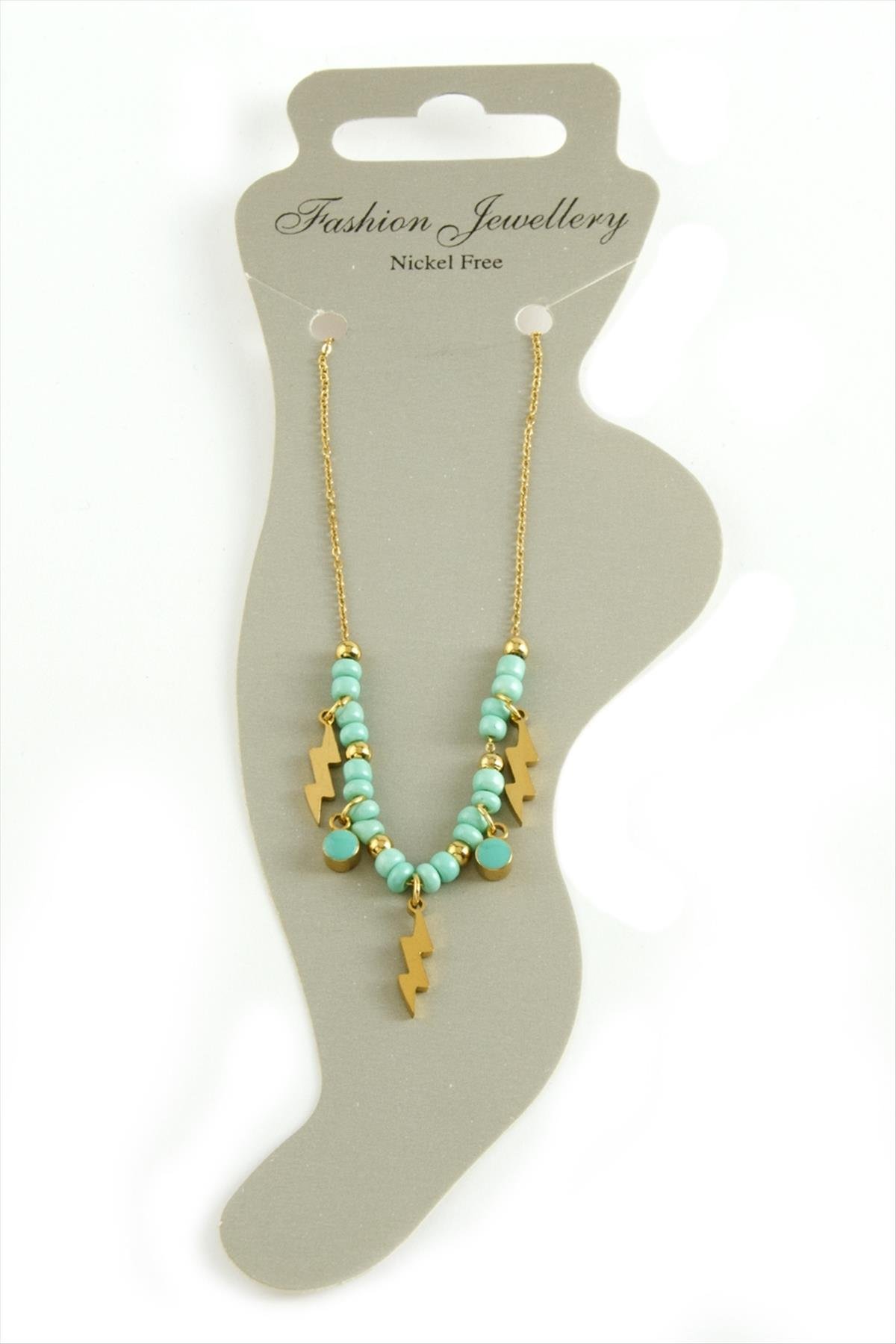 Şimşek Boncuk Lüks Çelik Halhal